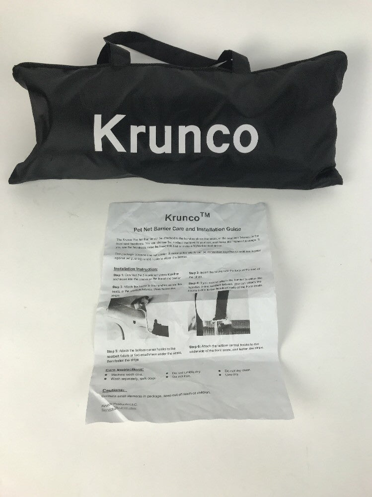 Pet Supplies Krunco Vehicle Net Pet Barrier Large Block Area & Metal Poles New