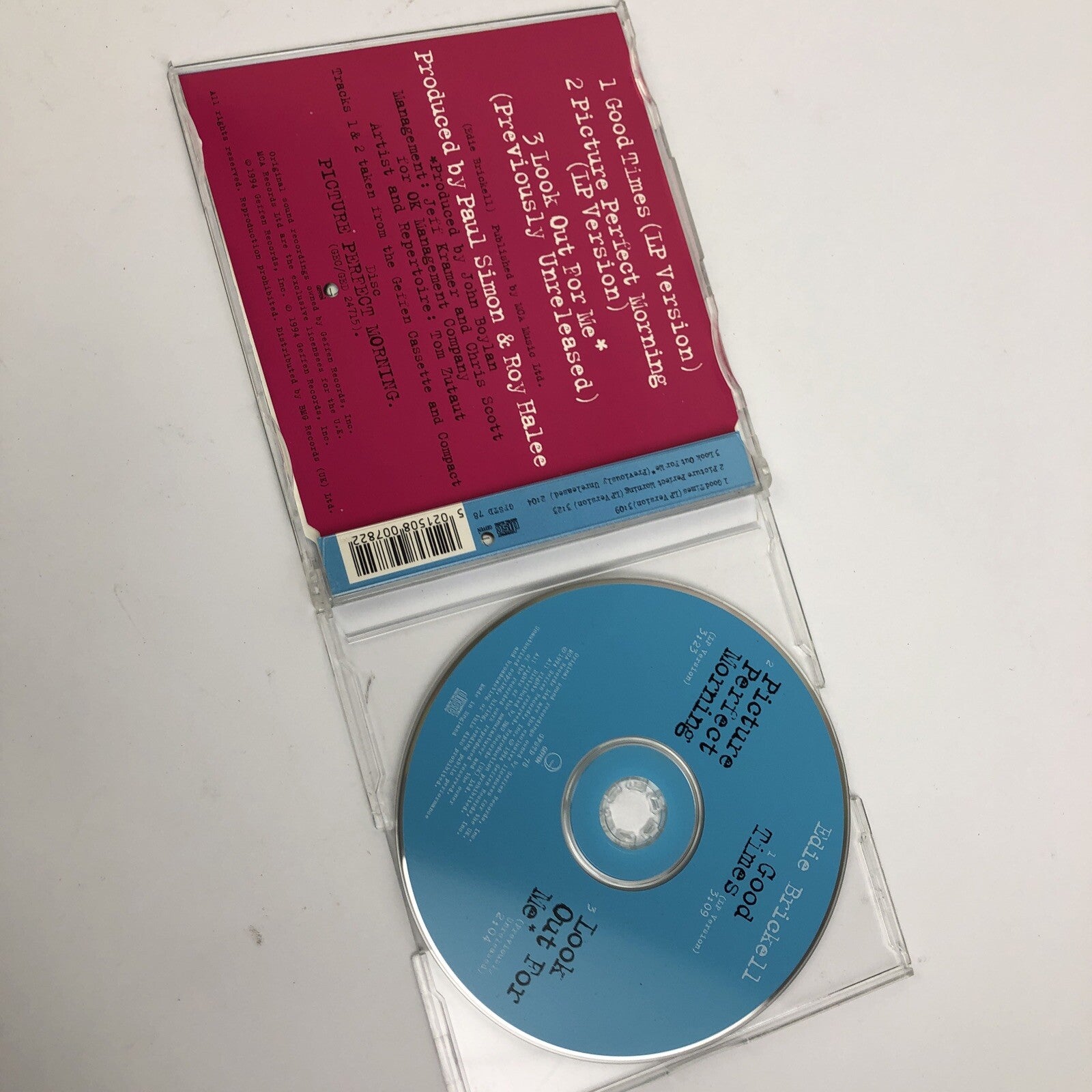 Good Times [1 Track single] by Edie Brickell (Promo CD, 1994, Geffen)    #9