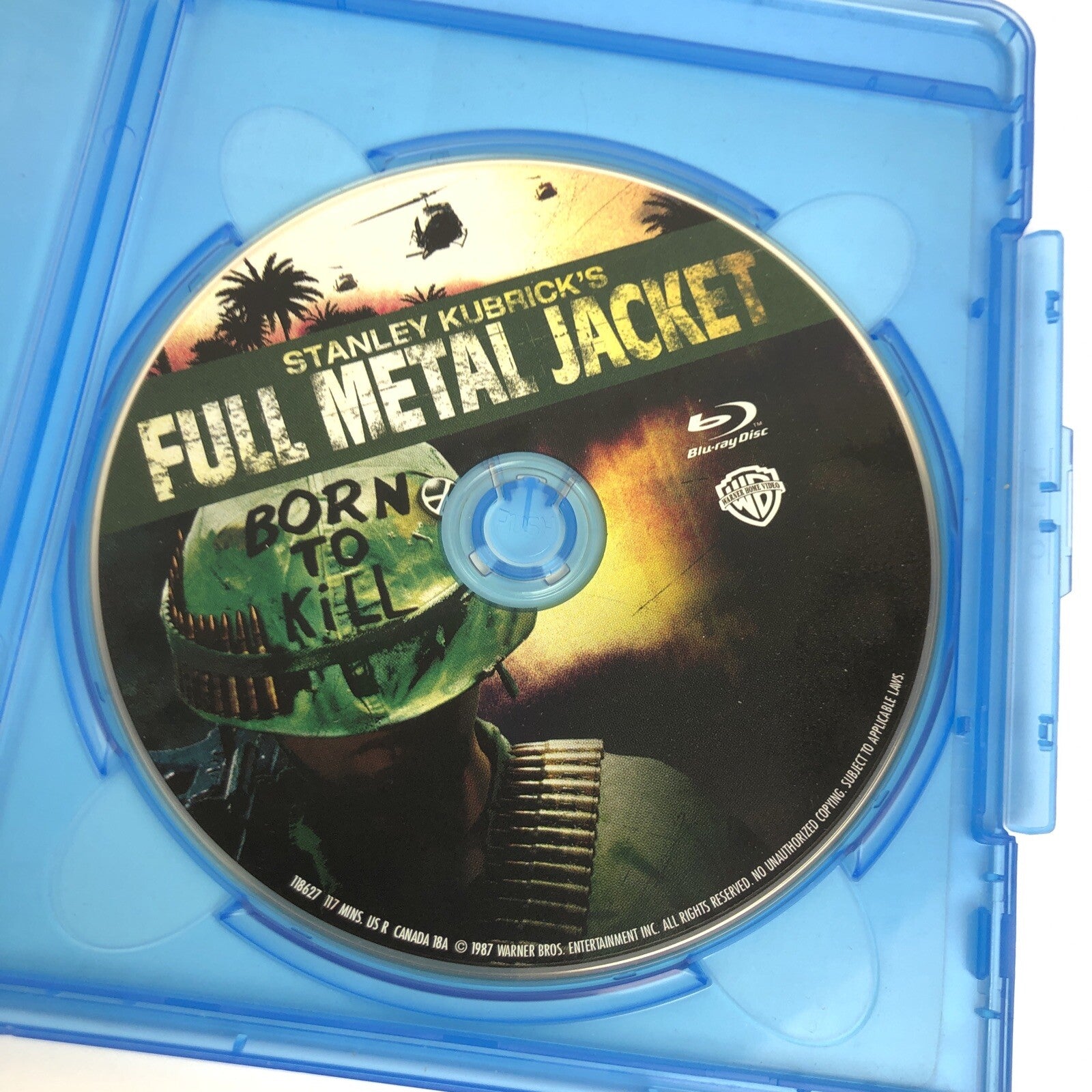 FULL METAL JACKET (1987) BLU RAY Modine Ermey D'Onofrio MINT DISC GUARANTEED