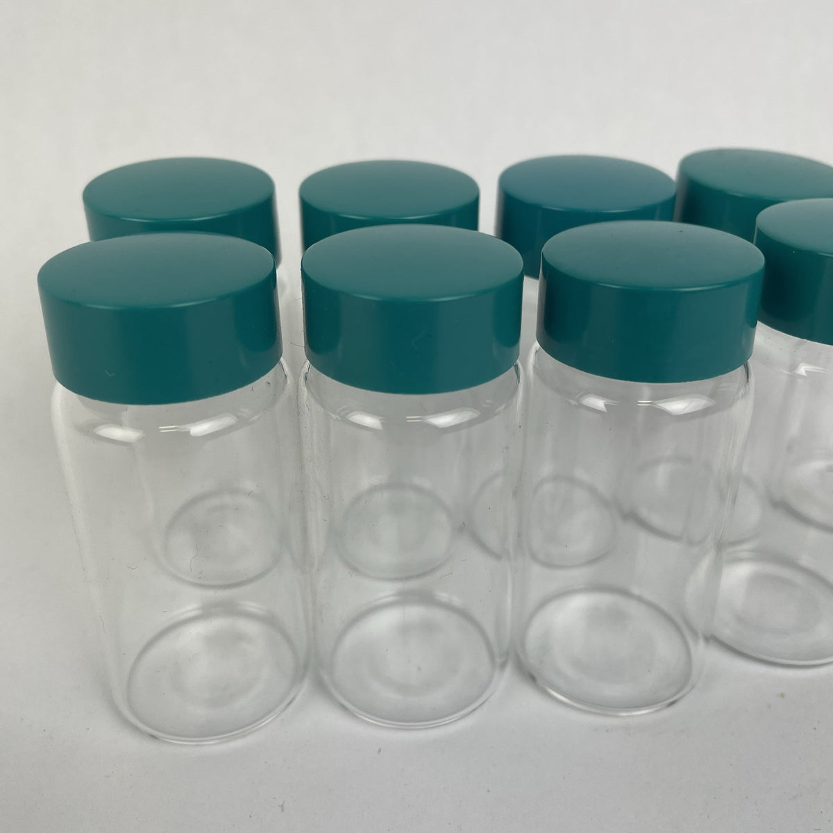 10 x 20ml Glass Vials with Screw Caps Clear Sample Vials Liquid Sampling Vial
