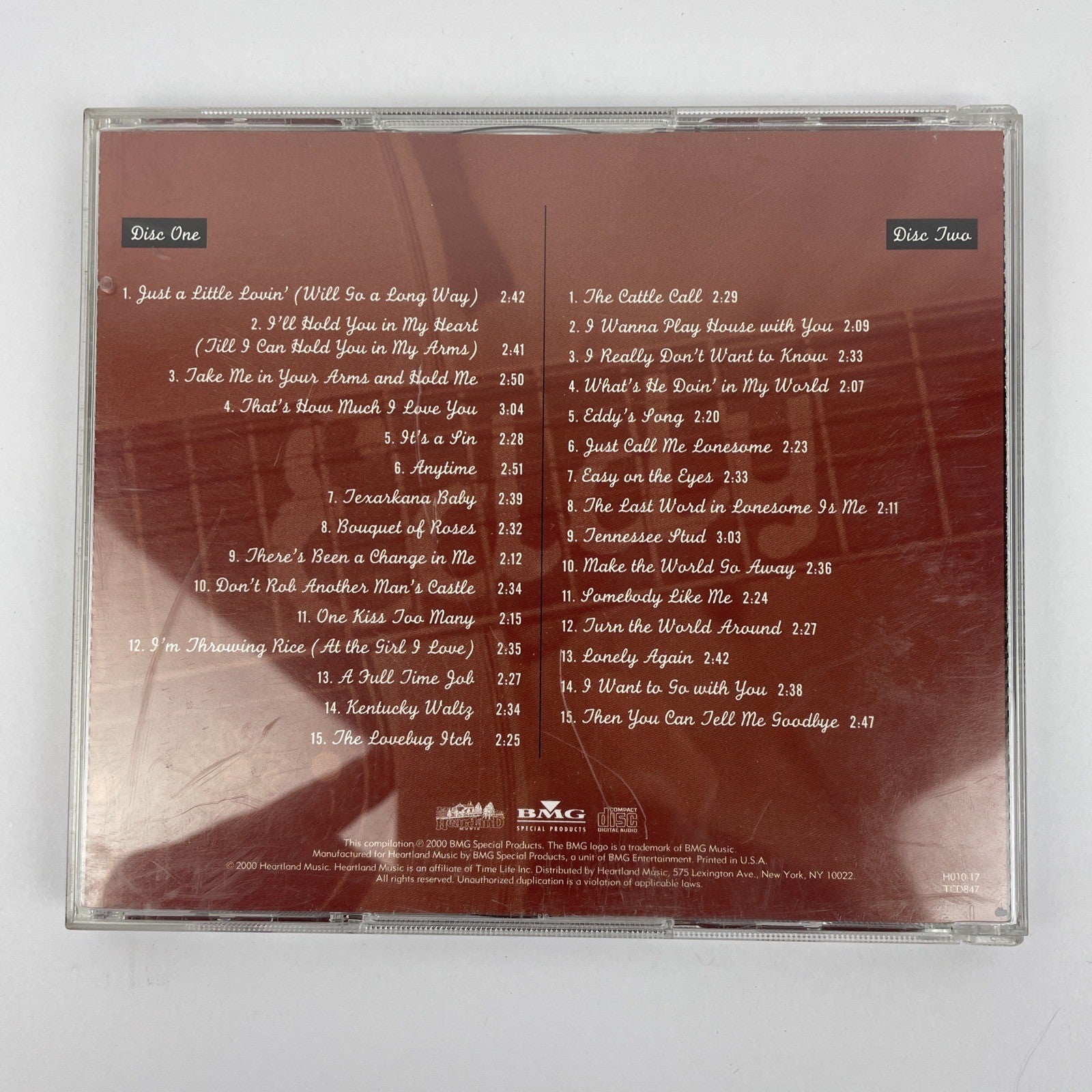 EDDY ARNOLD - 30 GREATEST HITS ( 2 x CD, 2000 BMG Records ) Mint Discs #1