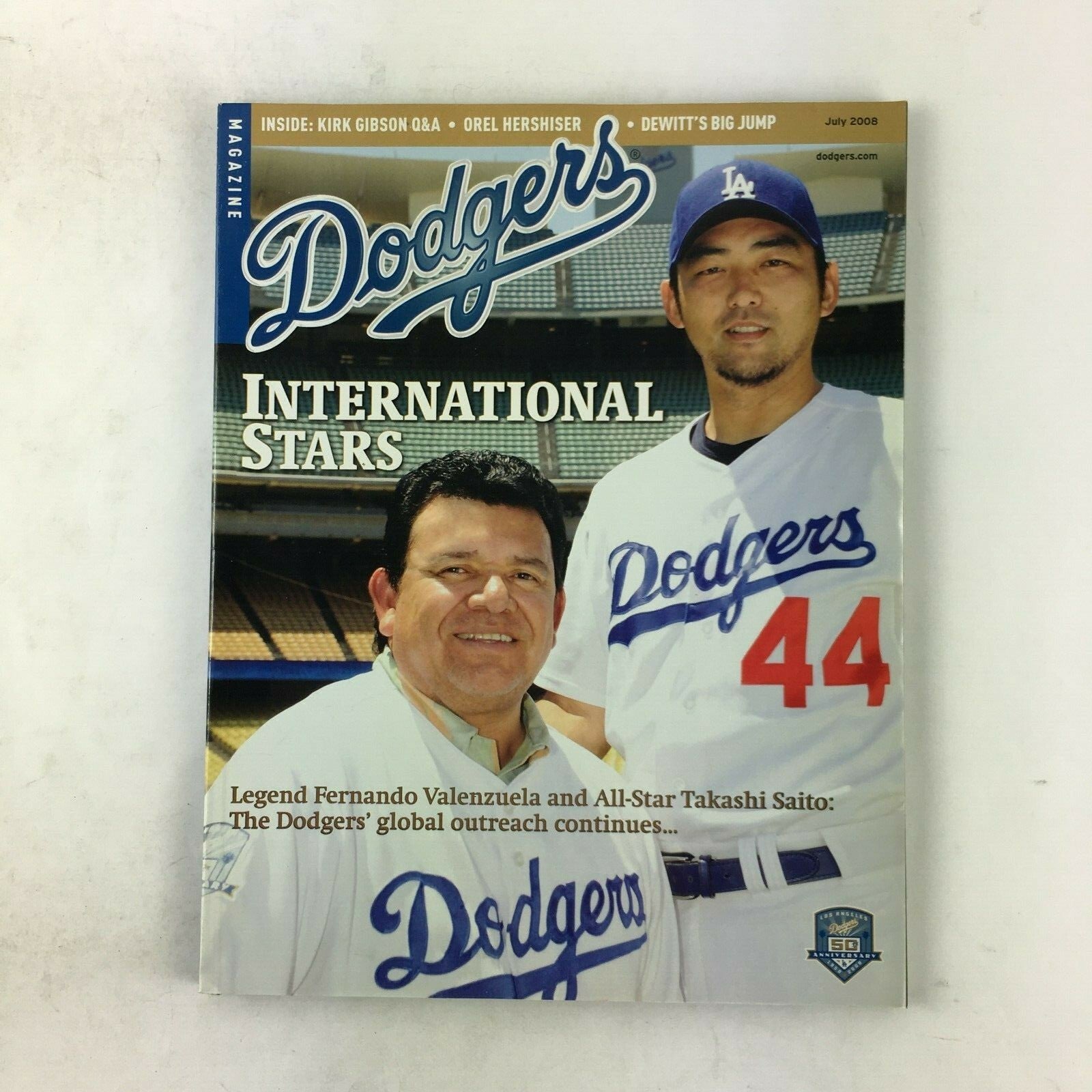 July 2008 Dodgers Magazine International Stars Legend Fernando Valenzuela