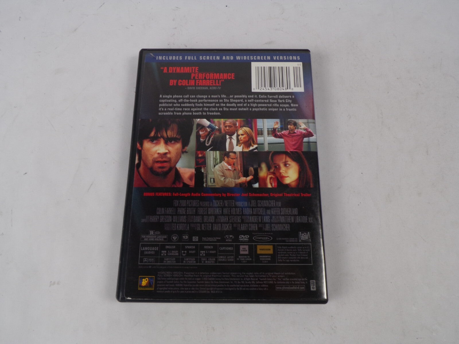 Phonebooth A Brilliant Psychological Thriller Joel Schumacher DVD Movies