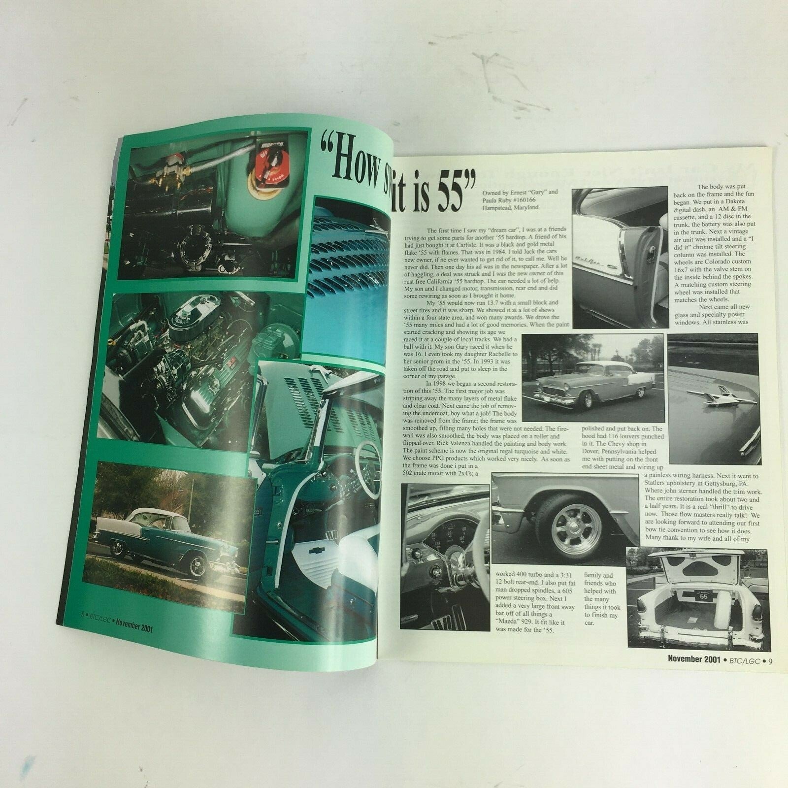 November 2001 Chevy Times Magazine Touring France... Bow Tie Chevy Style 