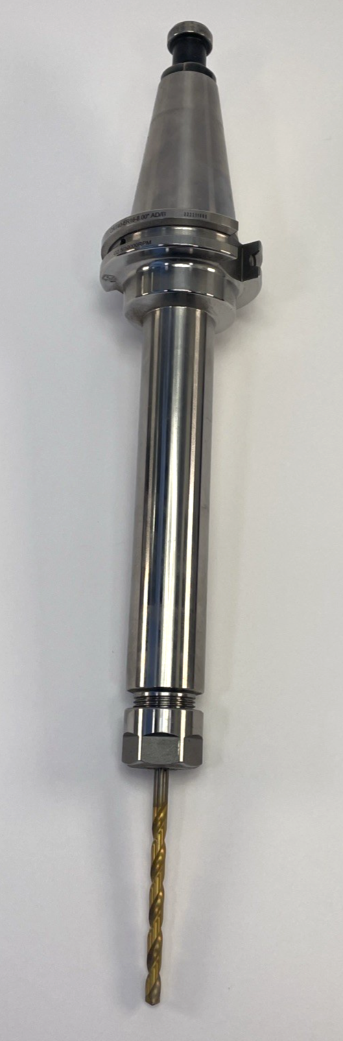 SHOP FORCE CAT40 ER16 8.00" Extended Collet Chuck Tool Holder G2.5 30000 RPM ADB