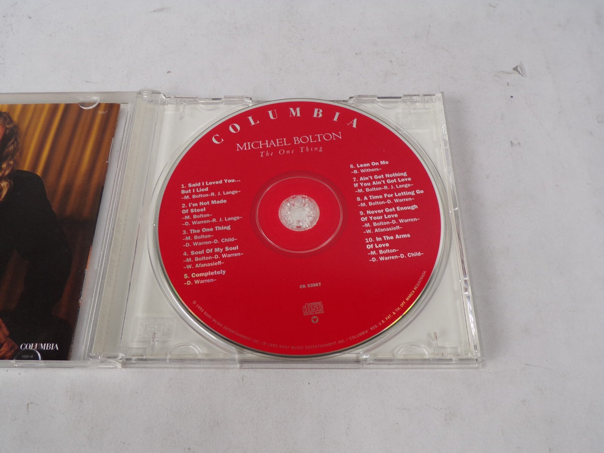 Michael Bolton The One Thing Said I Loved You But I Lied I'm Not Made Of CD#62