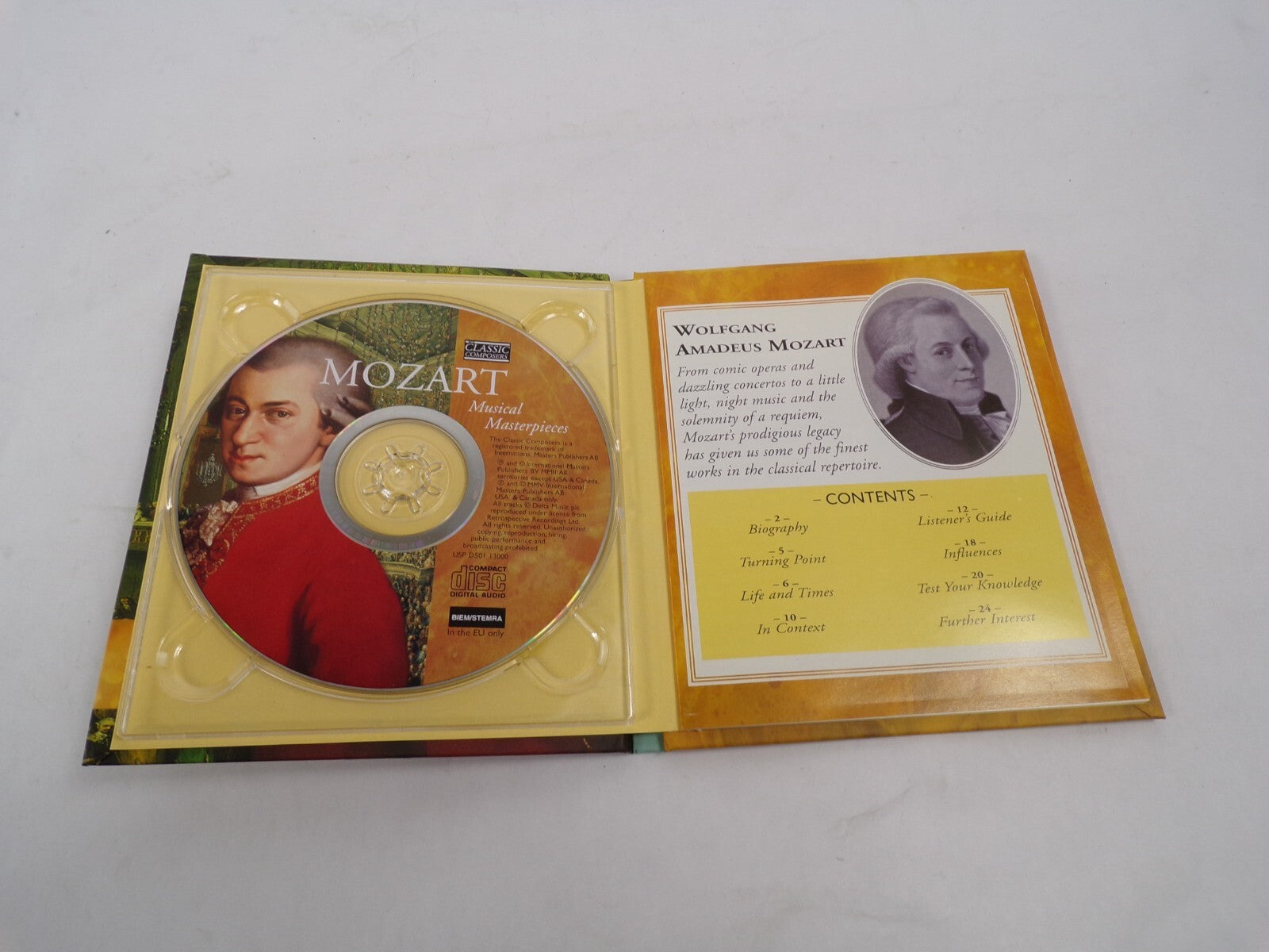 Mozart Musical Masterpieces The Marriage of Figaro Piano Concerto Requiem #CD29