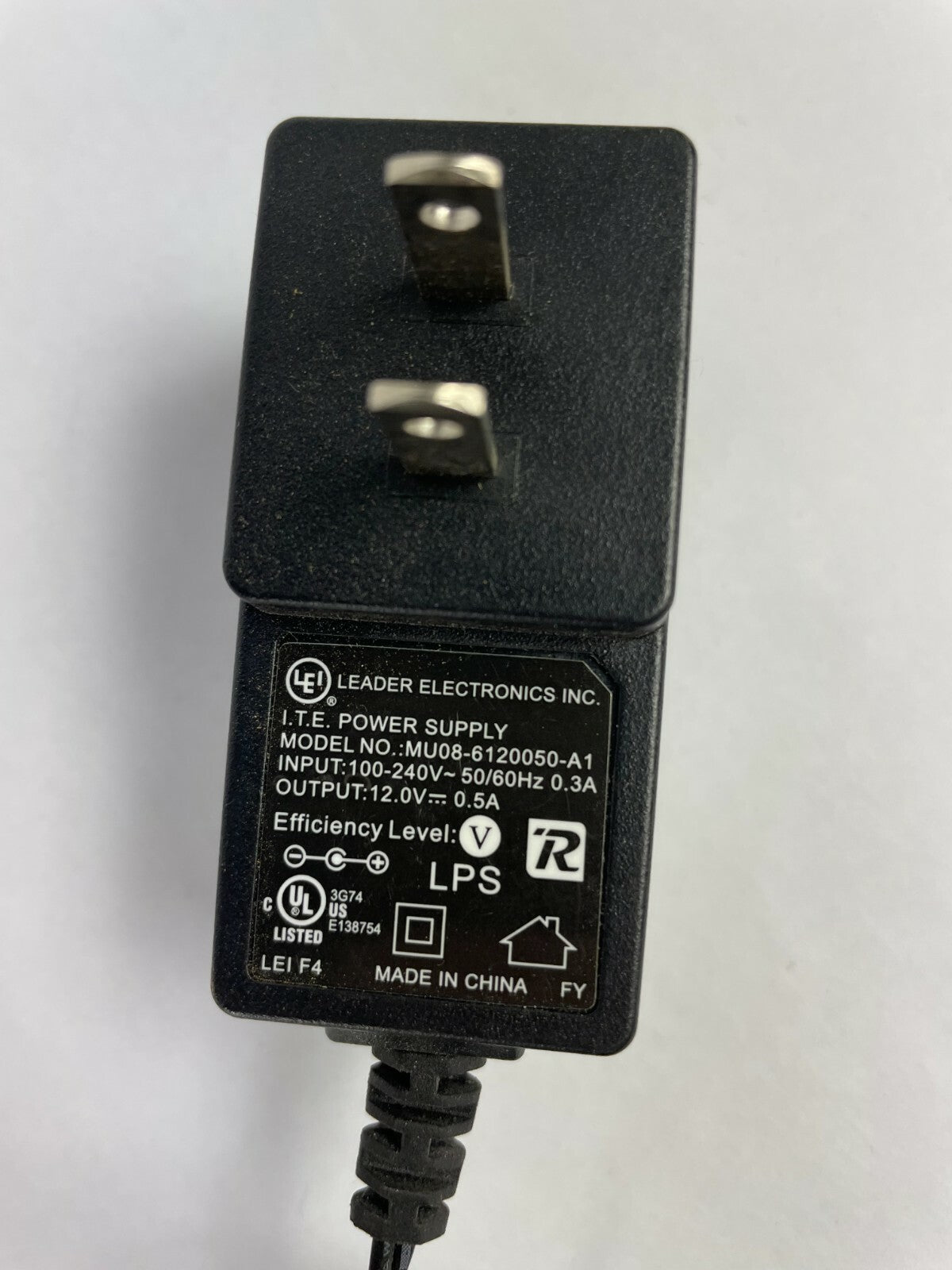 Genuine LEI MU086120050 AC Adapter Output 12 V 500mA Power Supply Adapter A51