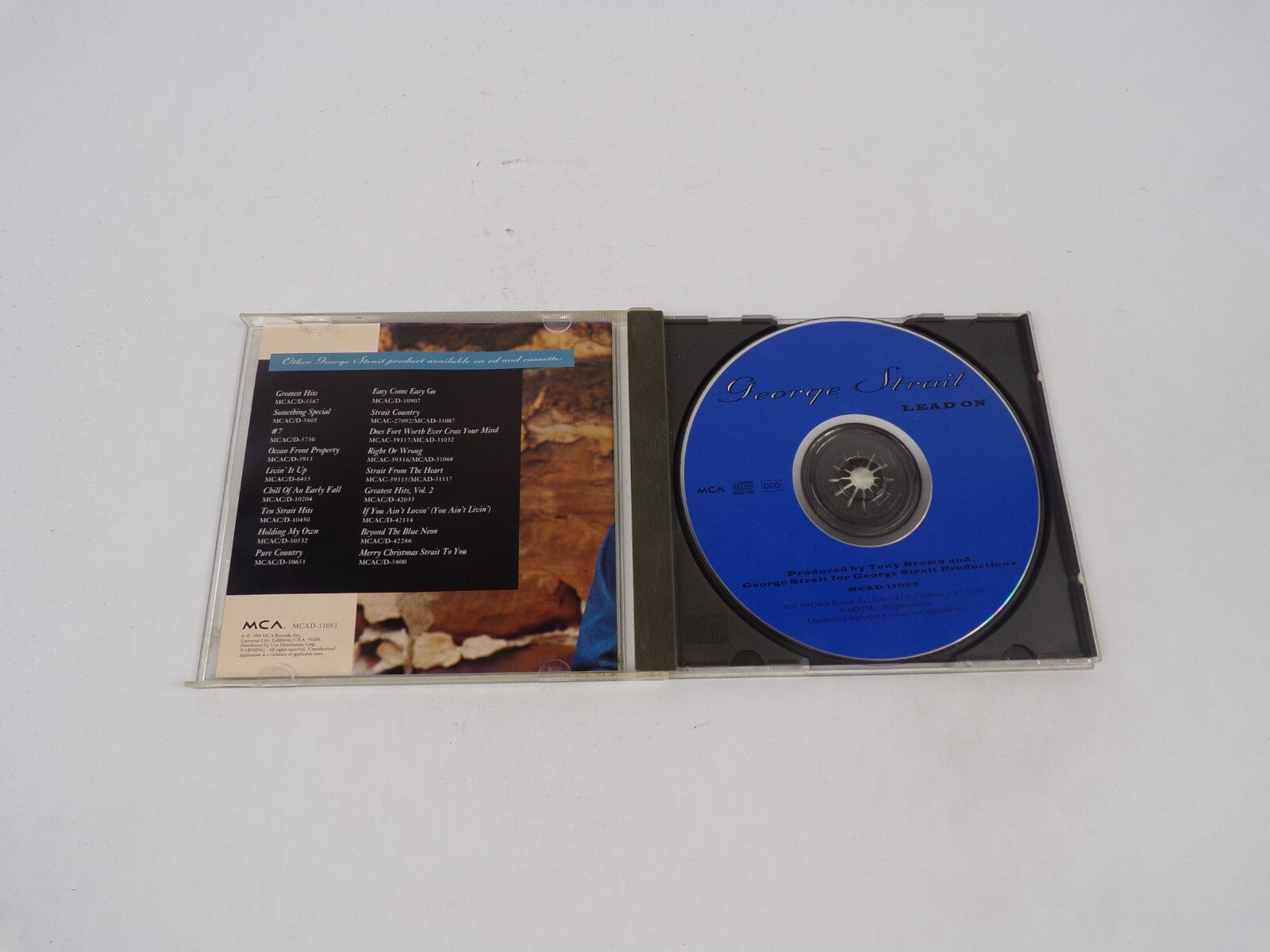 Lead On George Strait You Can't Make A Heart Love Somebody Adalida I Met A CD#69
