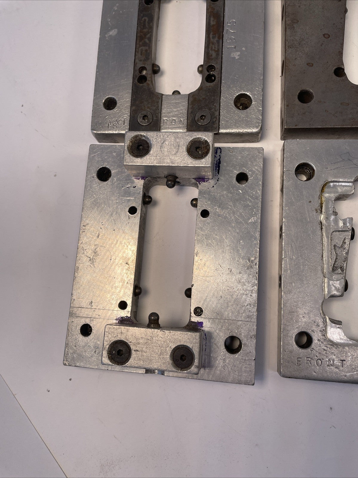 Lot of 4 Tracker Trucks Vintage Baseplate Manufacturing Tooling  Jigs DART B-52