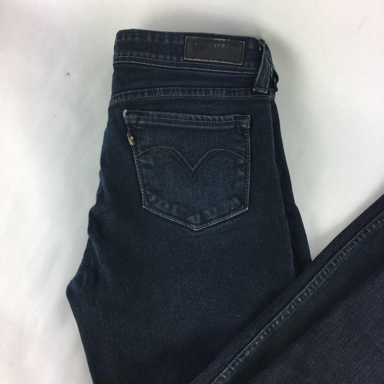 LEVIS Levi's Women's Dark Blue Demi Curve Classic Fit  Jeans Size 7 M