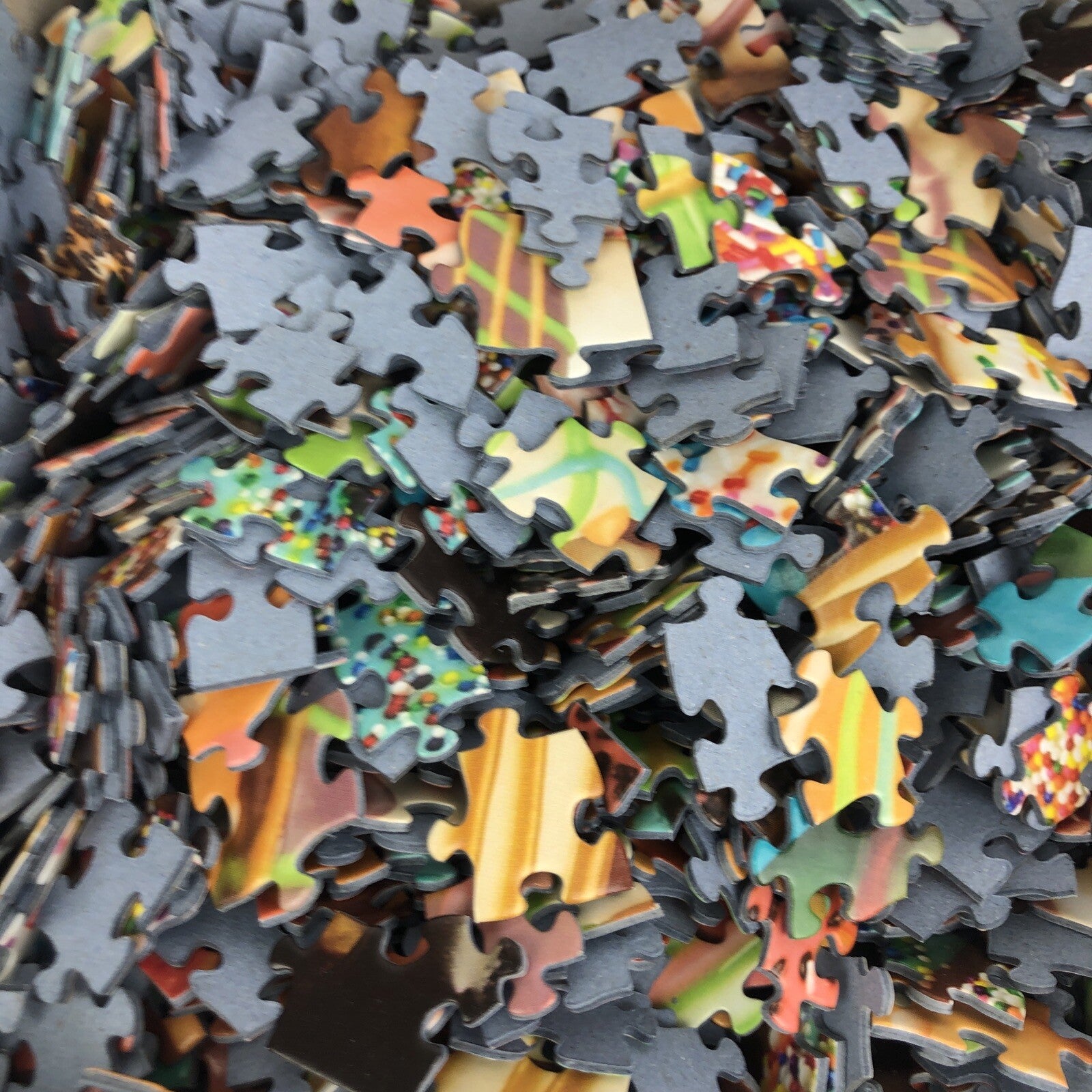 Difficult Donuts 1000 Piece Jigsaw Puzzle by Colorcraft Puzzles - COMPLETE LOOK