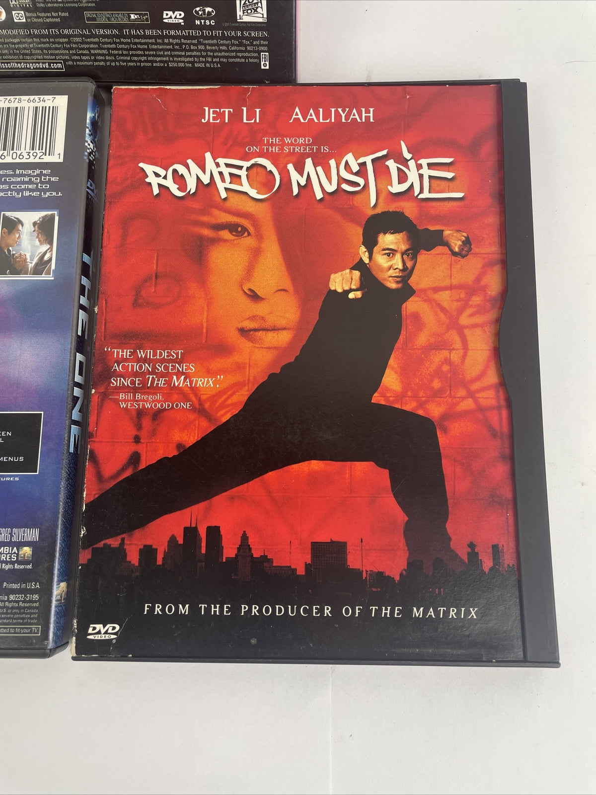 5 x Jet Li DVD Lot Contract Killer - THE ONE - Romeo Must Die - Unleaeshed -KOTD