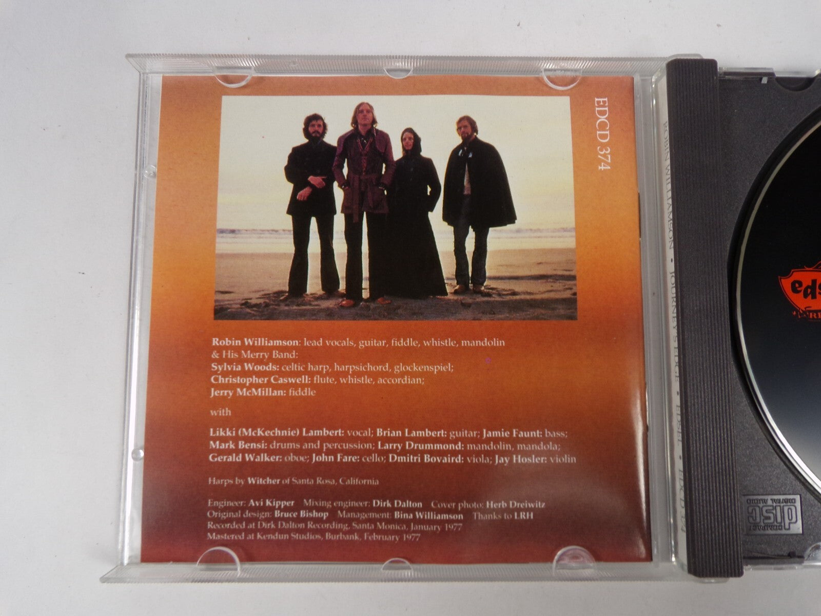 Robin Williamson Journeys Edge Edsel EDCD 374 Border Tango Red Eye Blues CD #21
