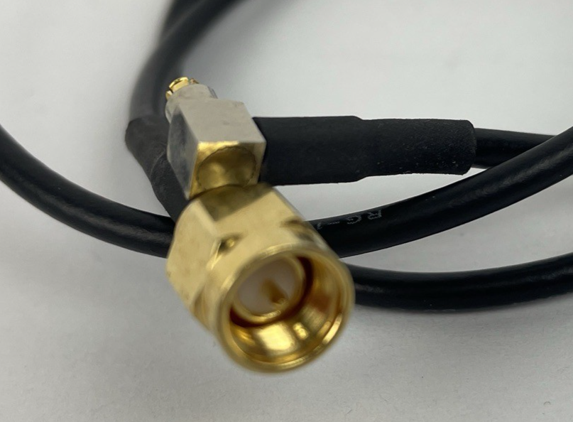 RG174 / U - N MALE to SMA MALE ANGLE Coax RF Cable USA  - Length 25"