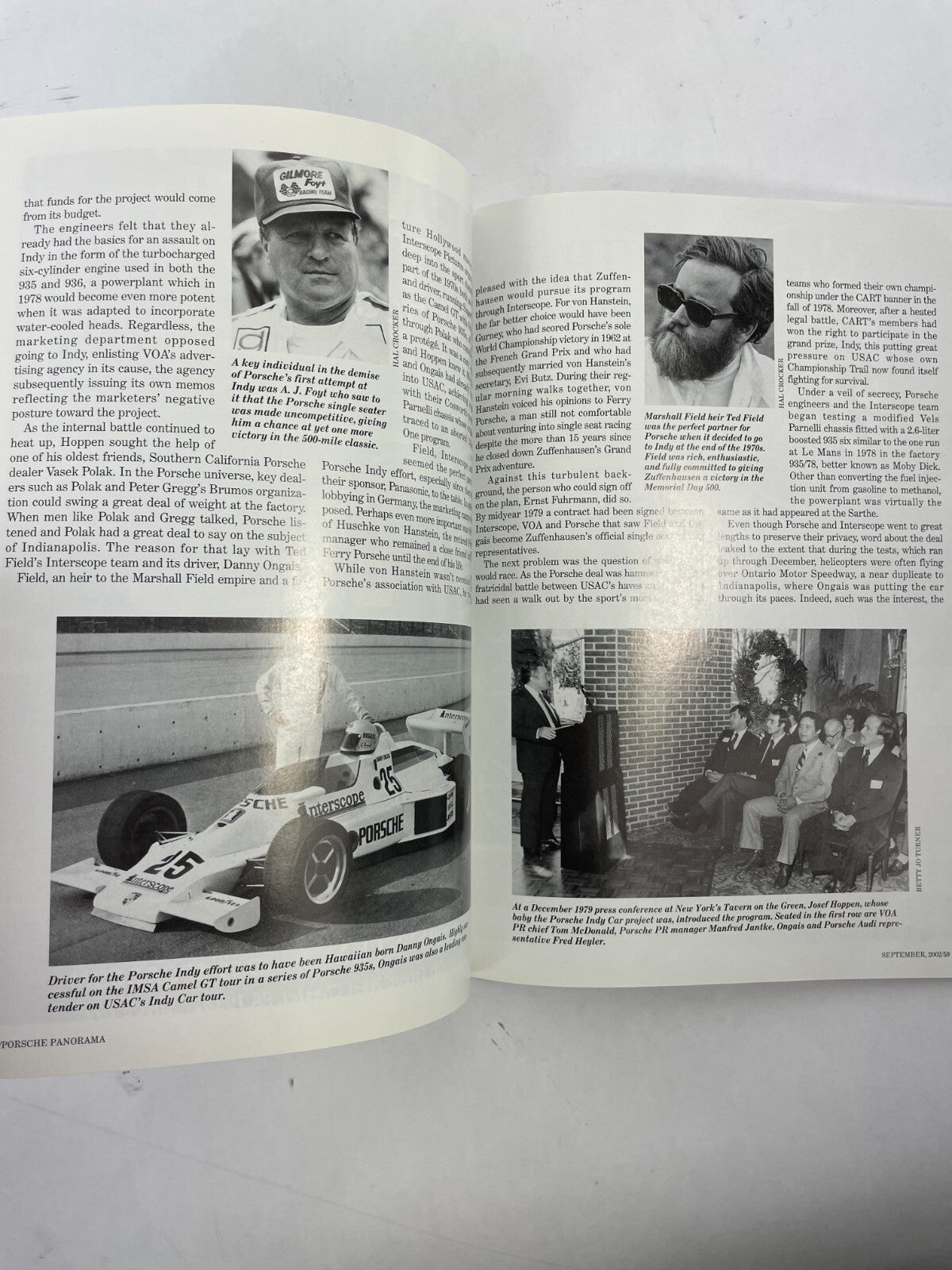 September 2002 Porsche Panorama Magazine Marshall Field heir Ted Field