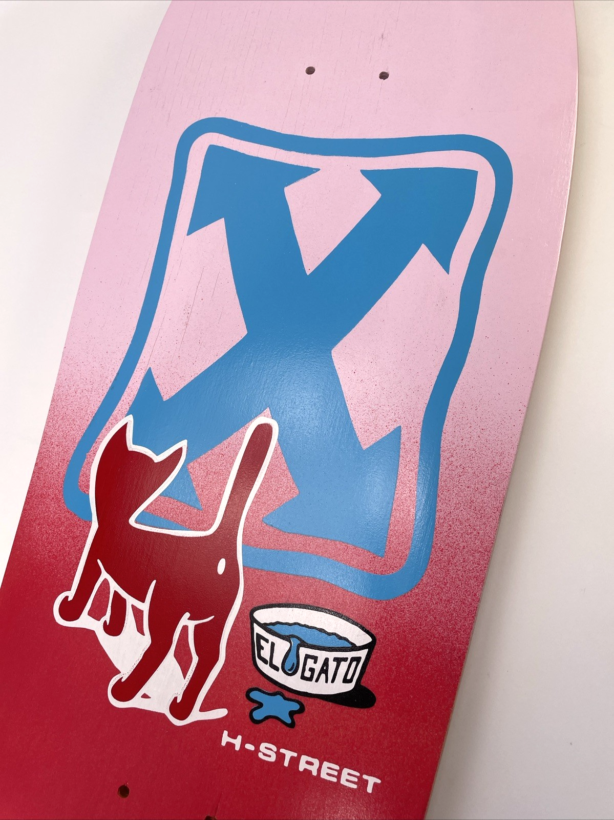 H-STREET Eddie El Gato Elguera Kitty Reissue Skateboard 80s Wood Hell Concave