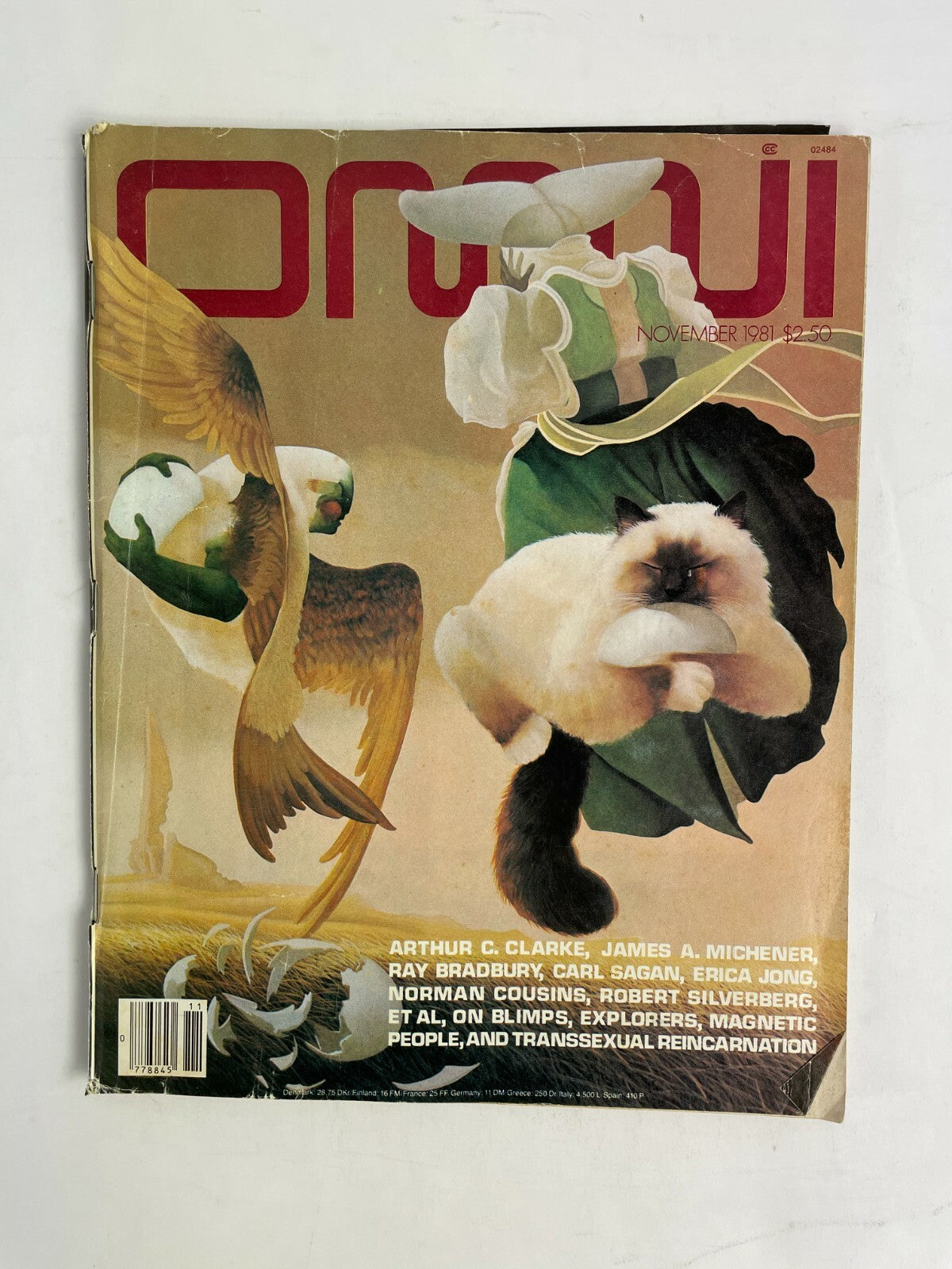 November 1981 Omni Magazine Arthur C Clarke James AMichener Erica Jong Explorers