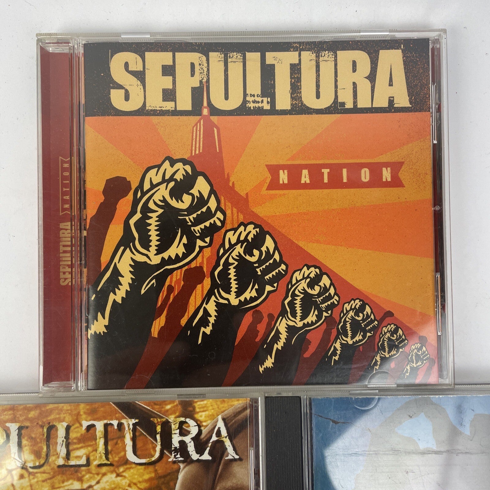 SEPULTURA CD LOT of 3 - NATION , SCHIZOPHRENIA , AGAINST - VGC - GUARANTEED
