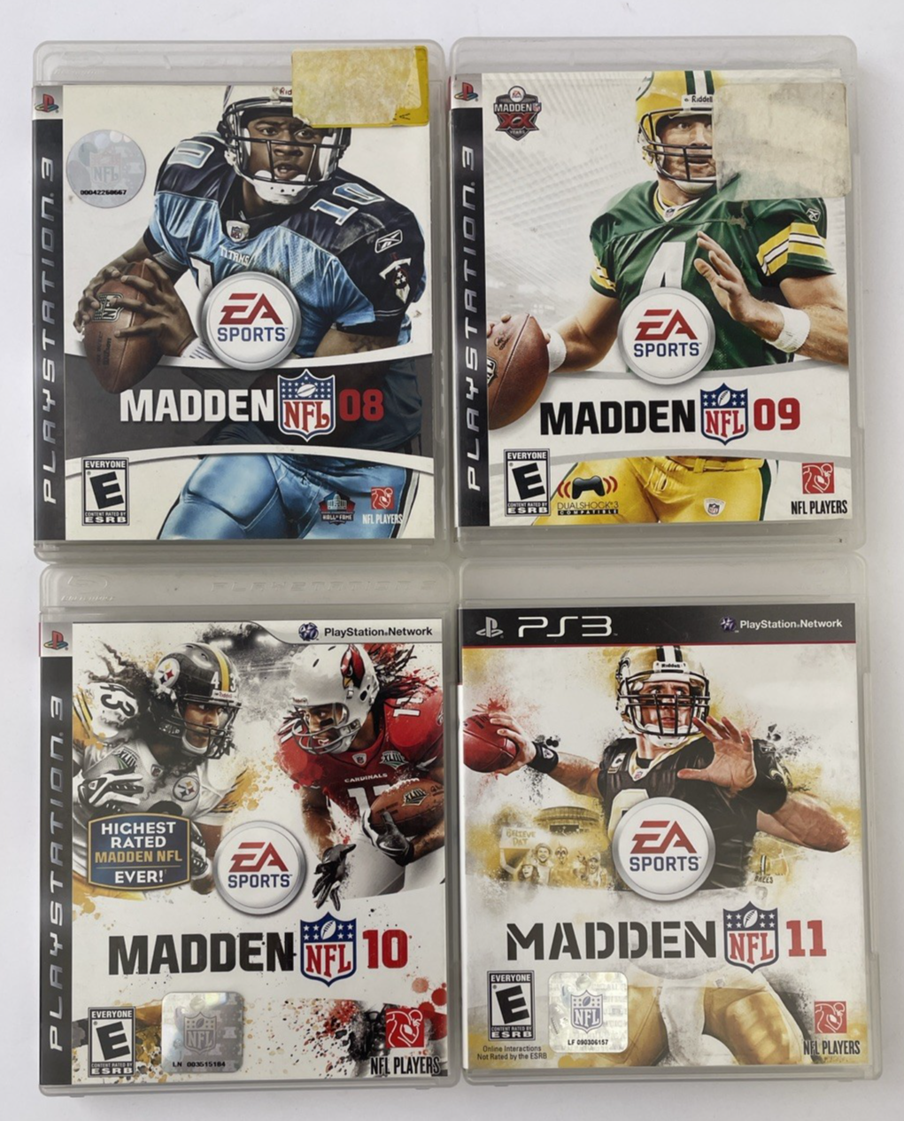 Madden PlayStation PS3 Video Games, Madden NFL 8, 9, 10. 11 - Guaranteed to Work