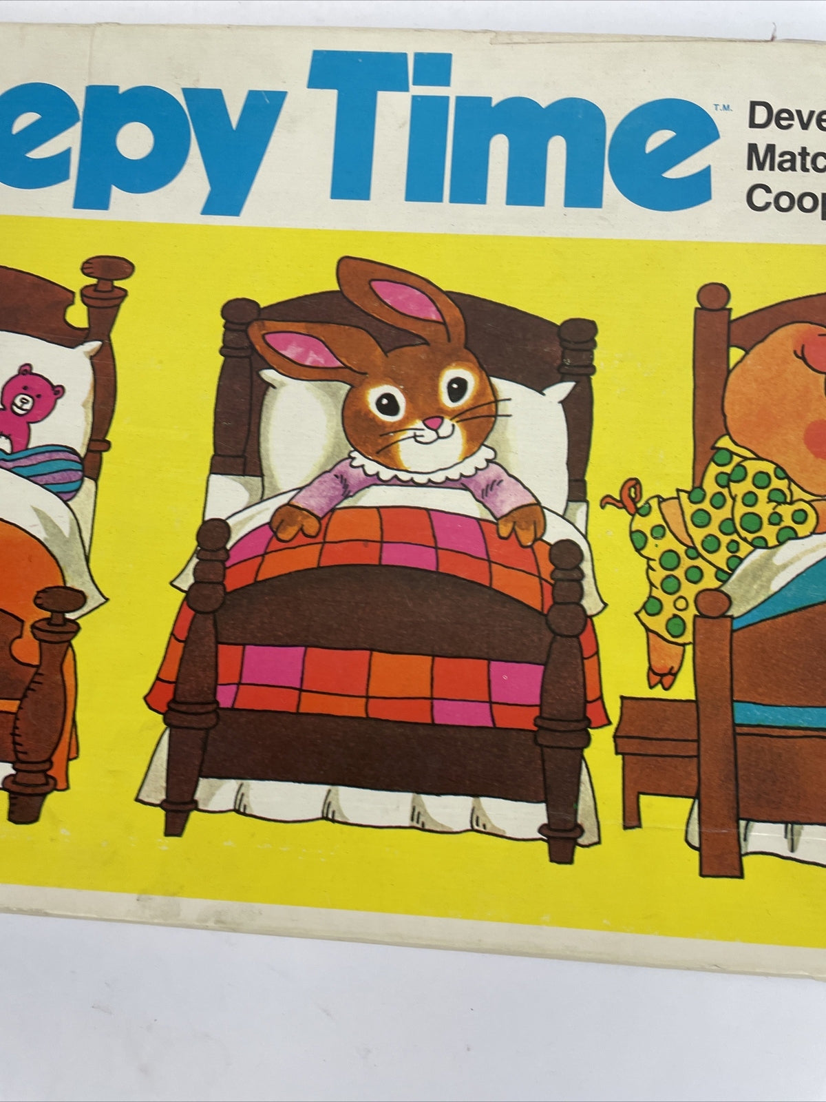 Vintage 1974 Milton Bradley " SLEEPY TIME " Board Game  In Box Matching RARE