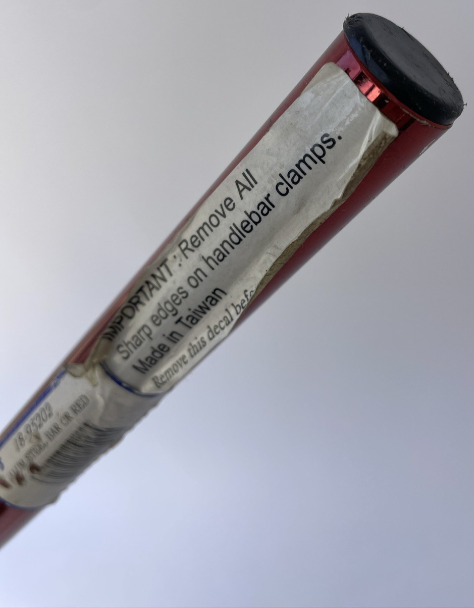 Emgo By WPS 7/8" Handlebar Low Buckhorn 18-95202 ALUM_STEEL BAR CL RED 31.5" NOS