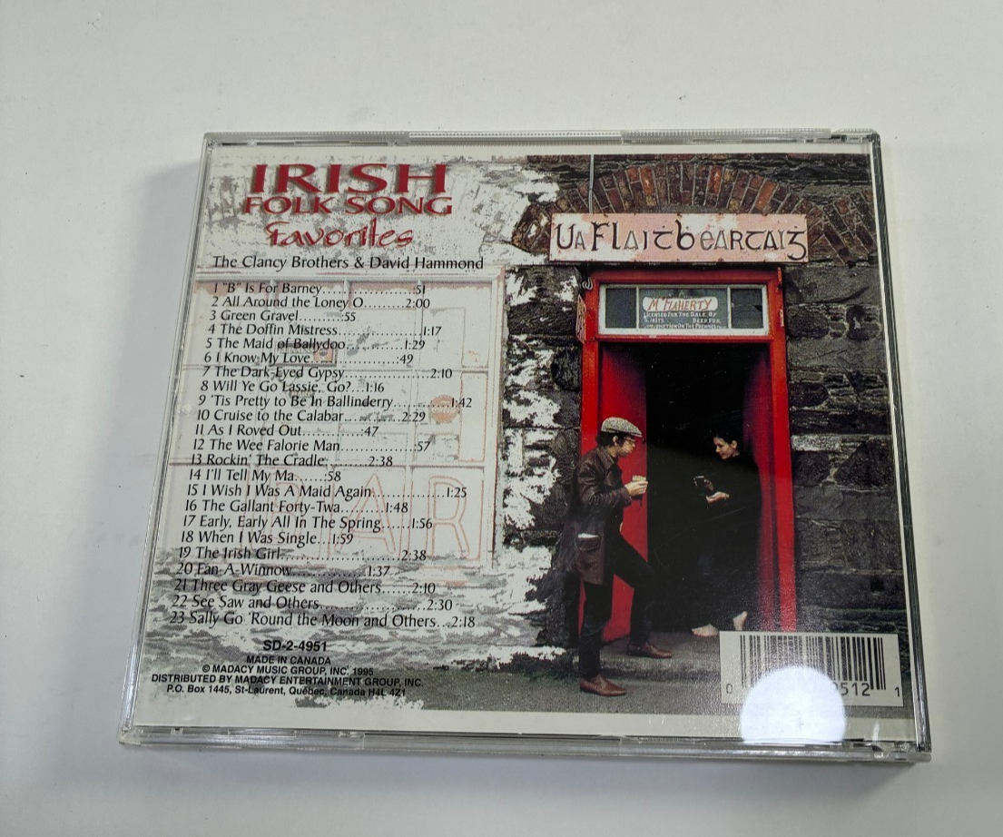 The Clancy Brothers Irish Folk Song Favorites Madacy CD 1996