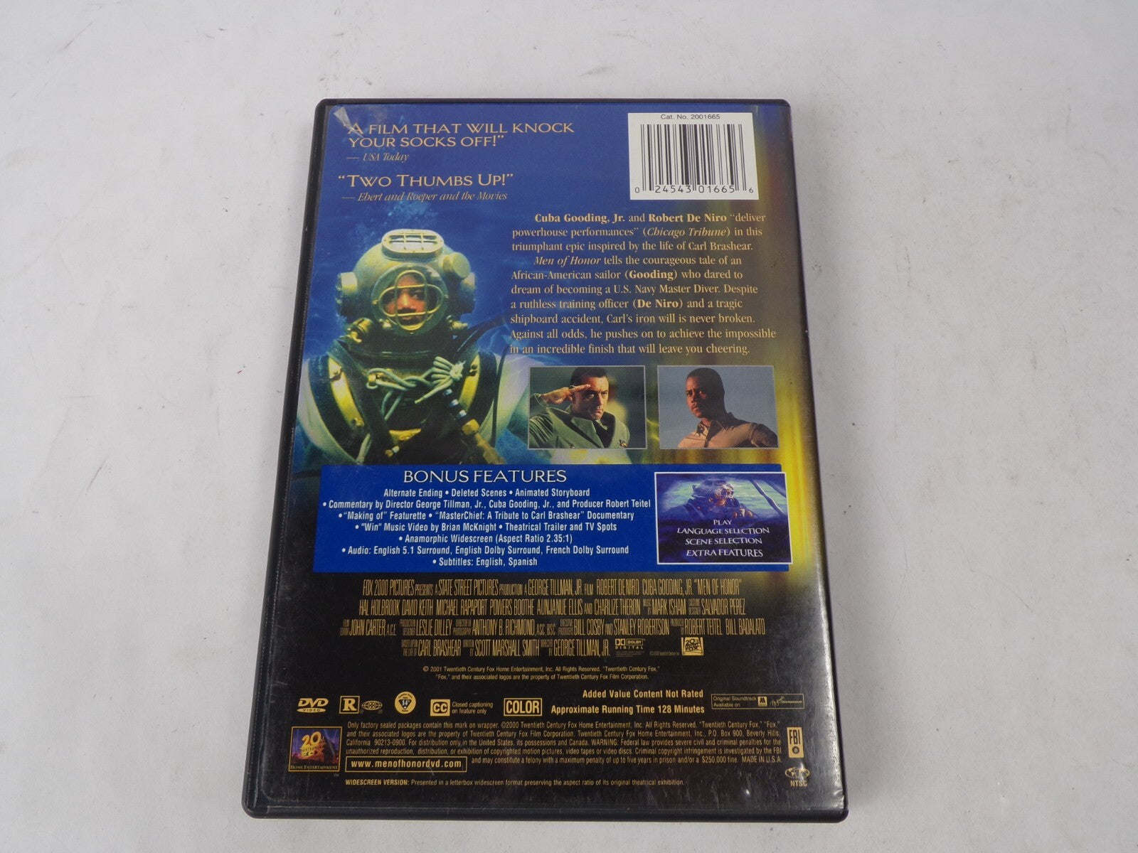 Men Of Honor Inspired By A True Story "Riveting! A Must See Movie" DVD Movies