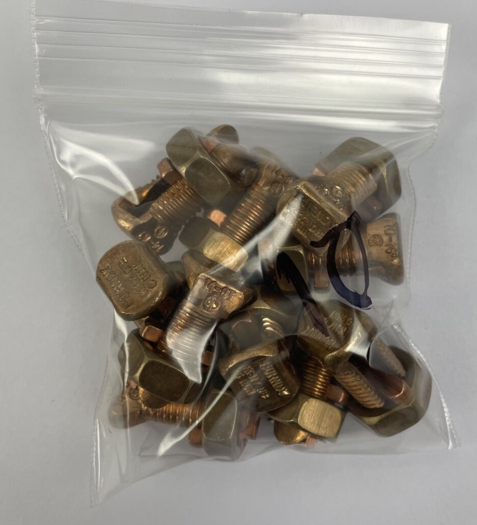 Lot of 10 OEM BURNDY KS17 DB 6 RUN Split Bolt Connector - LOOK * BEST DEAL