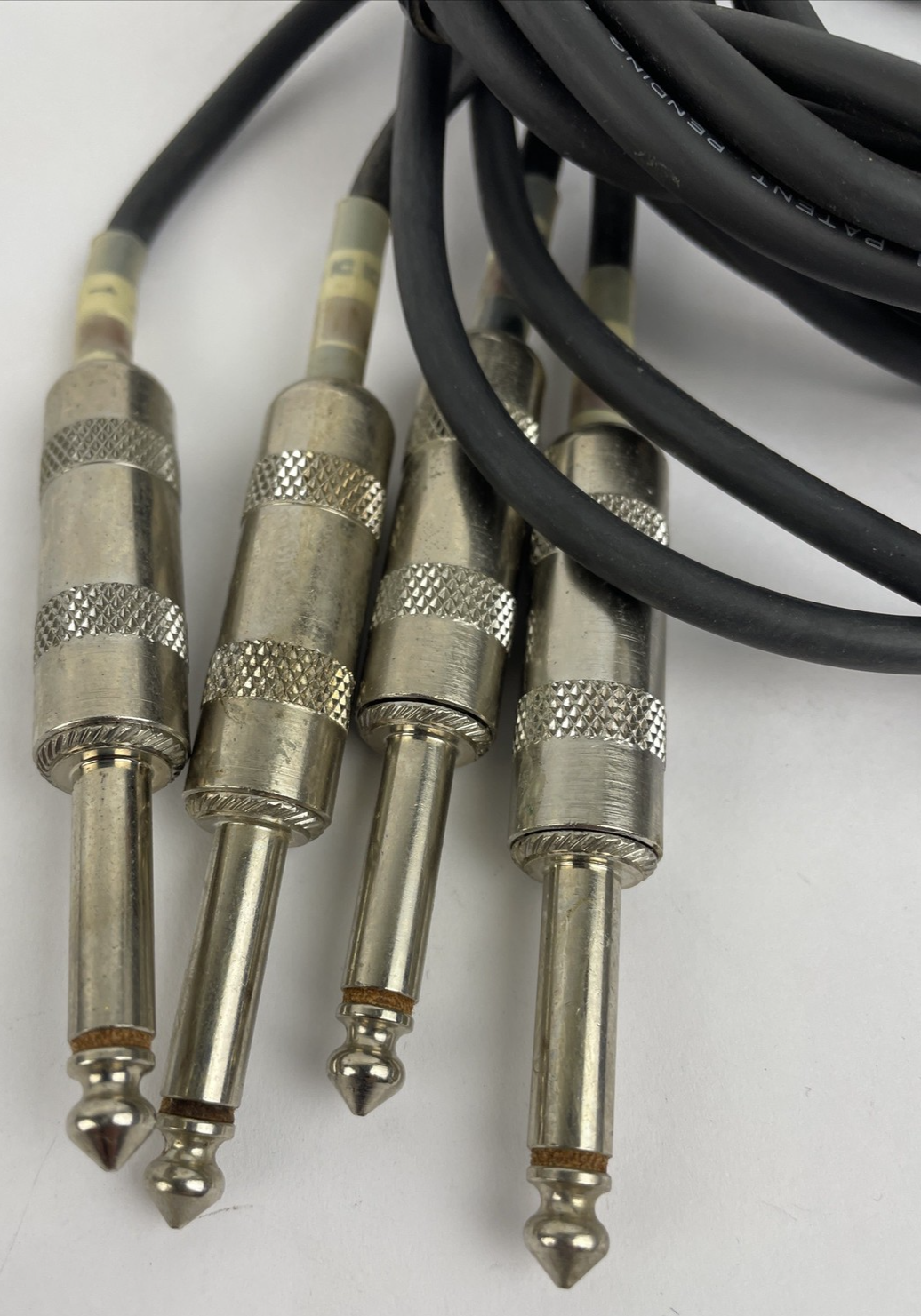 Lot of 6 x Male 1/4” TS Mono Cable Unbalanced Shielded Mic Audio Cord Stereo