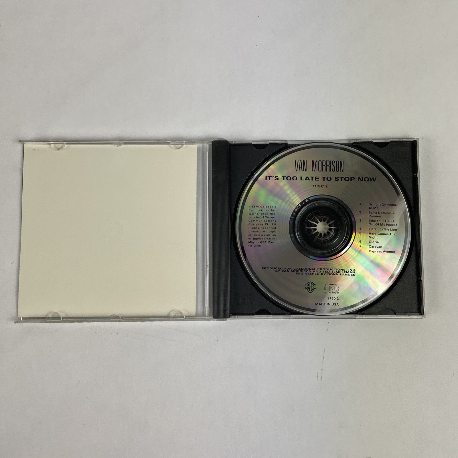 Van Morrison - It's Too Late To Stop Now Vol. 2 CD   #16 