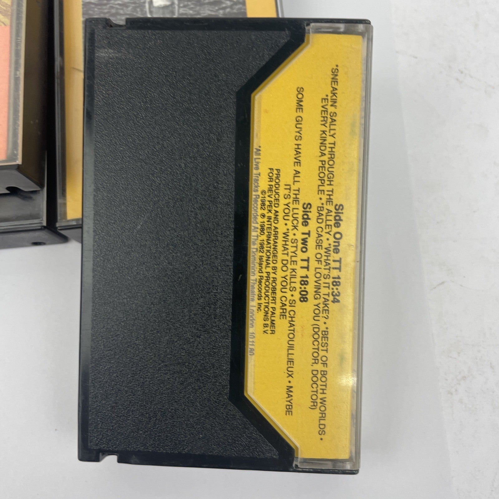 Lot Of 4 Robert Palmer Audio Cassette Tapes - CLUES - Pressure Drop - It's Alive