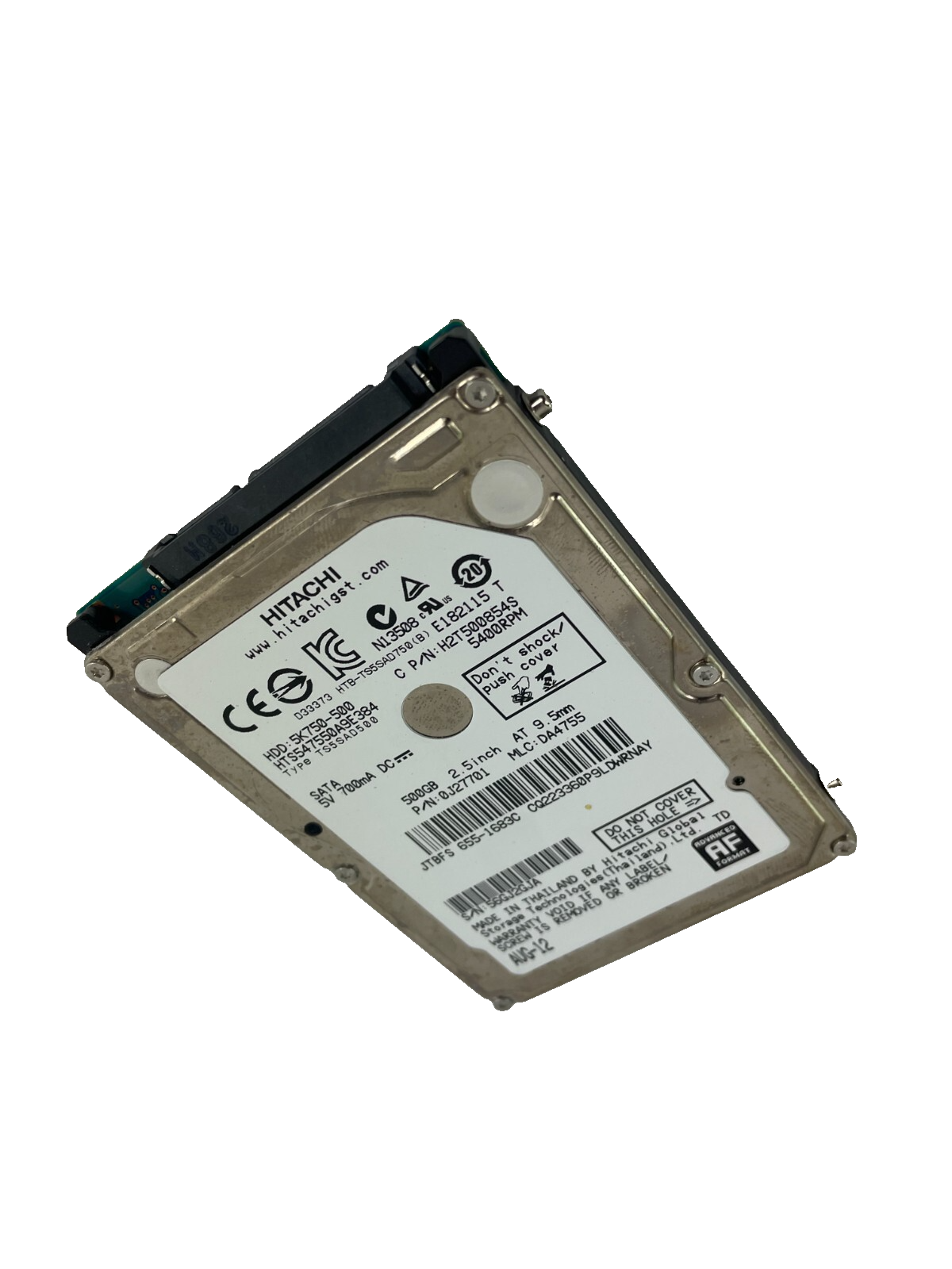Hitachi Model HTS547550A9E384 5400RPM SATA 500GB Internal Hard Drive Cache 8 MB