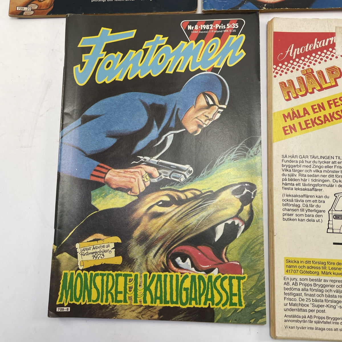 FANTOMEN Swedish Phantom Comic Book Assorted lot of 5 1982