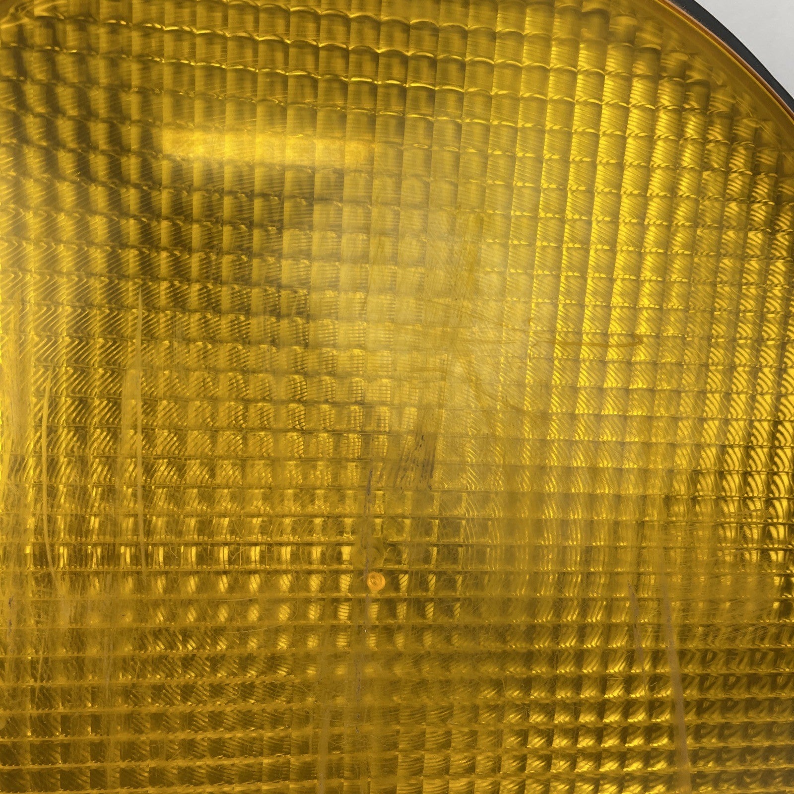 12" General Electric Yellow LED Traffic Light Signal Lens 120V Model  DR6    bb