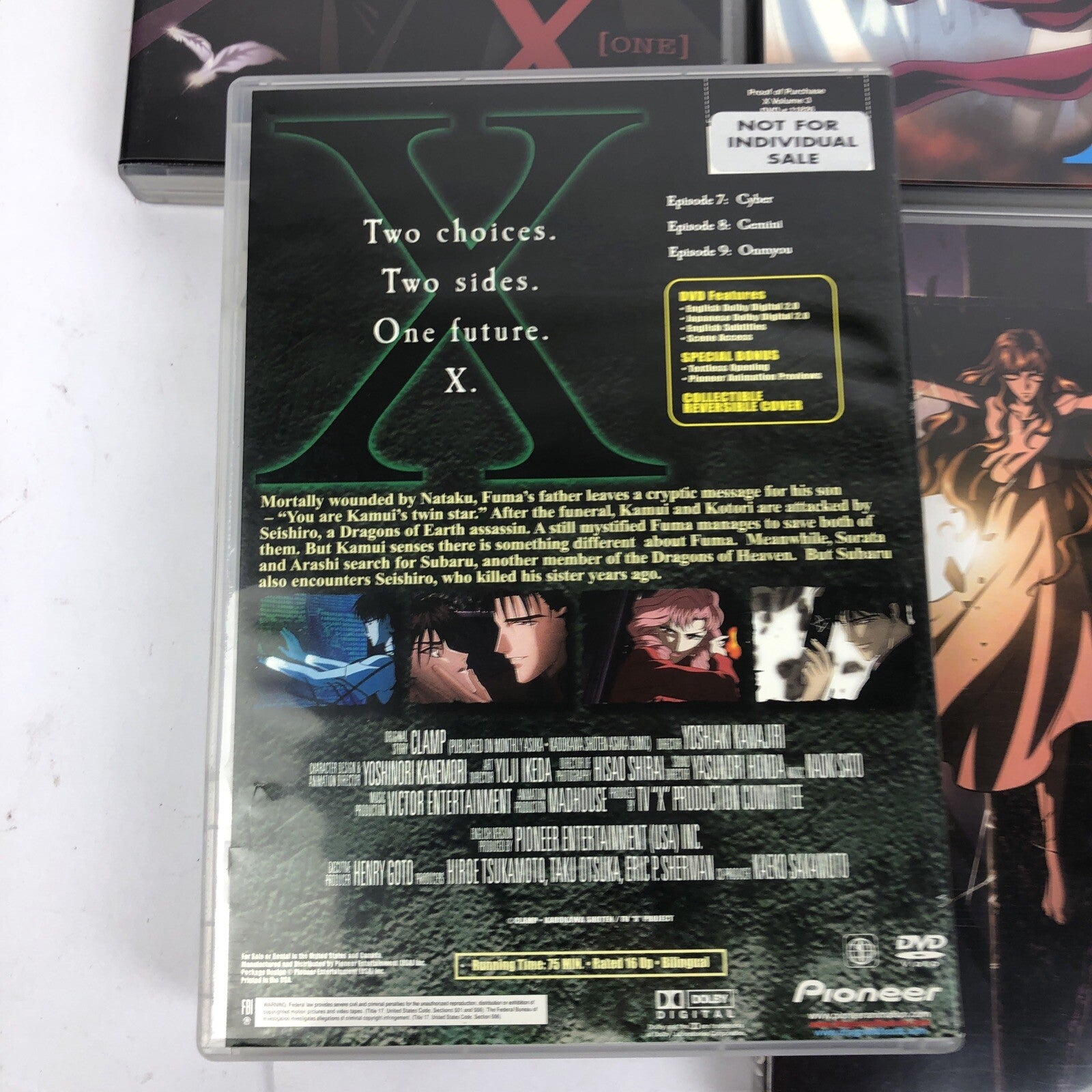" X " The Perfect Collection DVD Video Episodes 1 - 12 $ Disc Set  MINT COND.