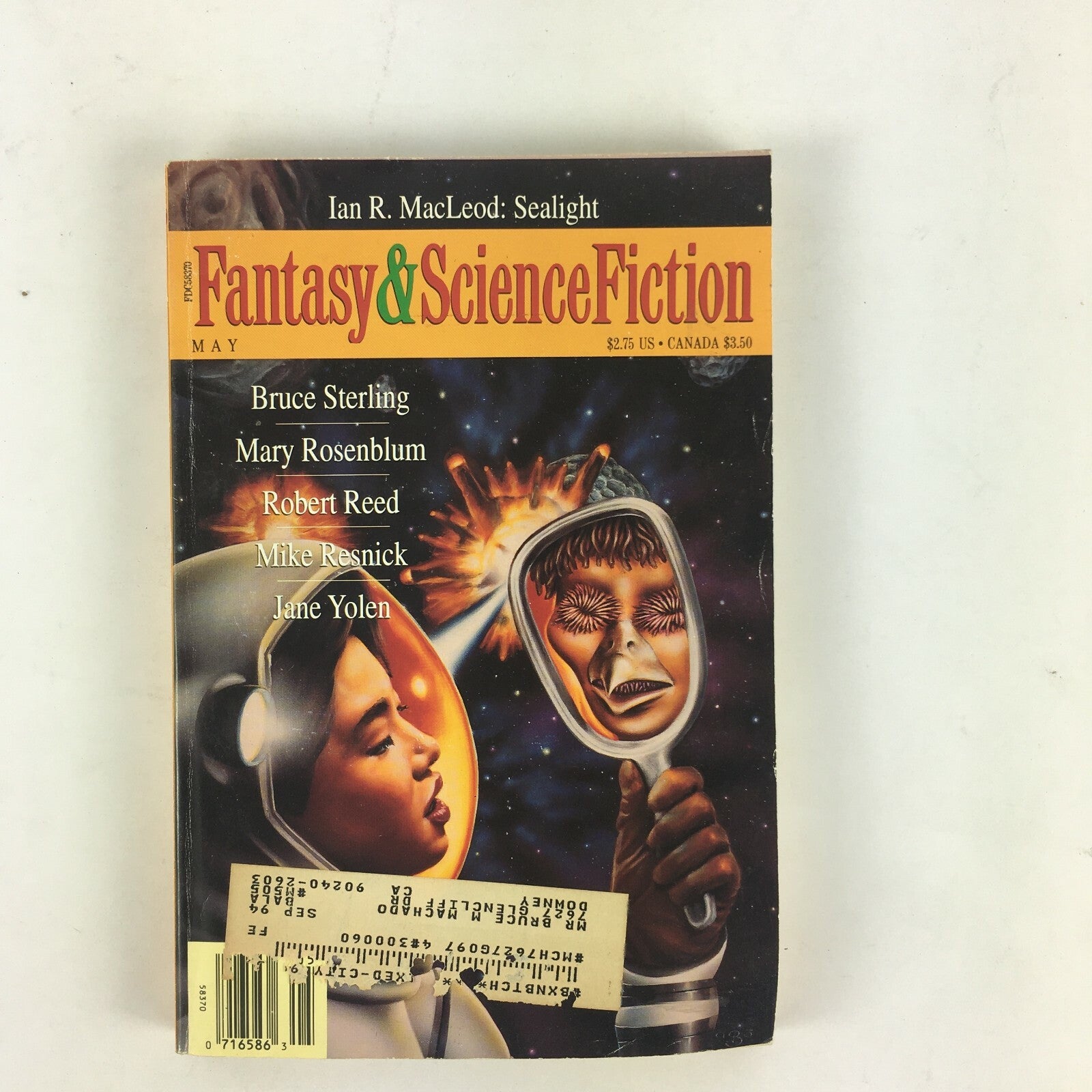 May Fantasy & Science Fiction Bruce Sterling Mary Rosenblum Jane Yolen Ian R.Mac