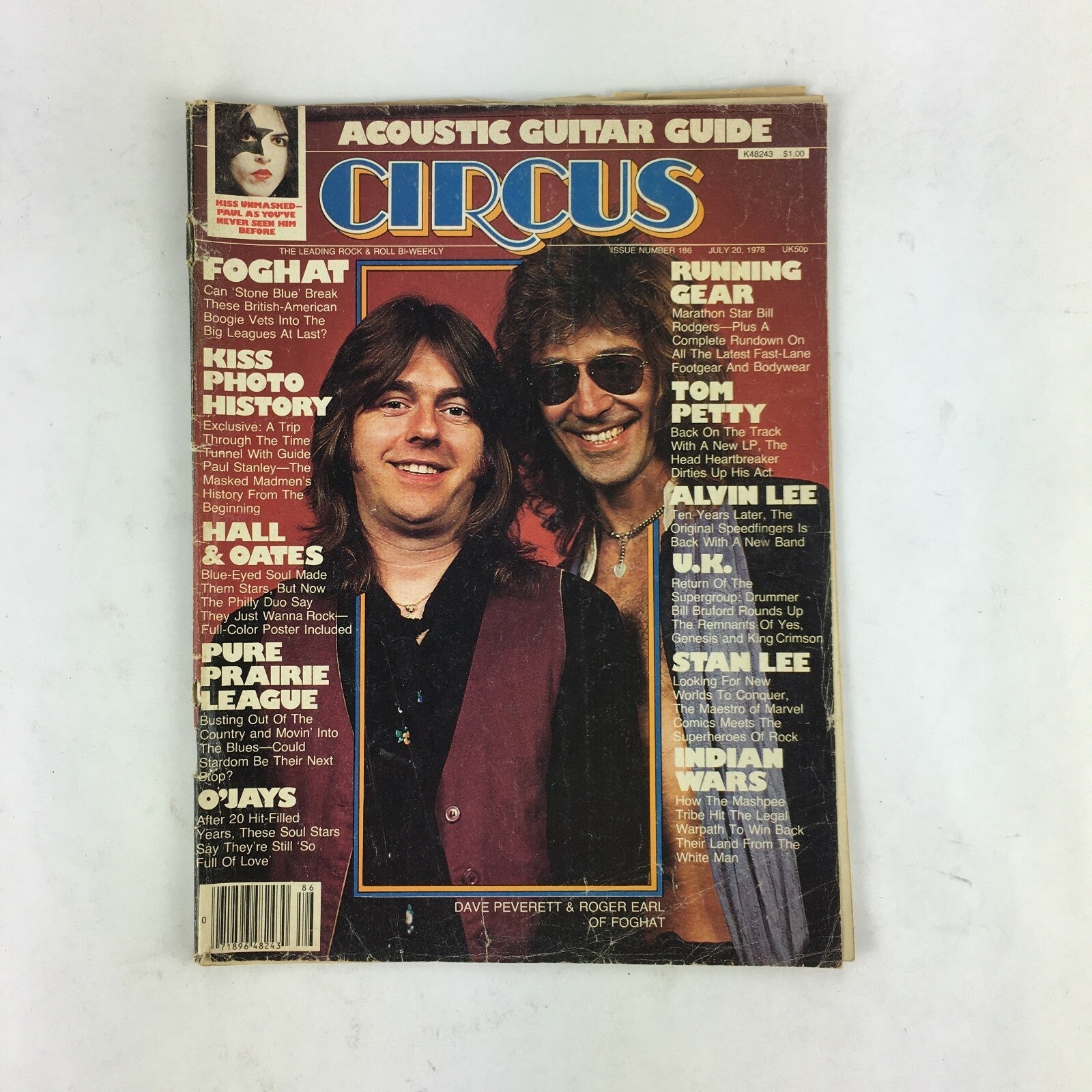 July 20,1978 Circus Magazine Foghat Kiss Photo History Hall & Oates Tom Petty