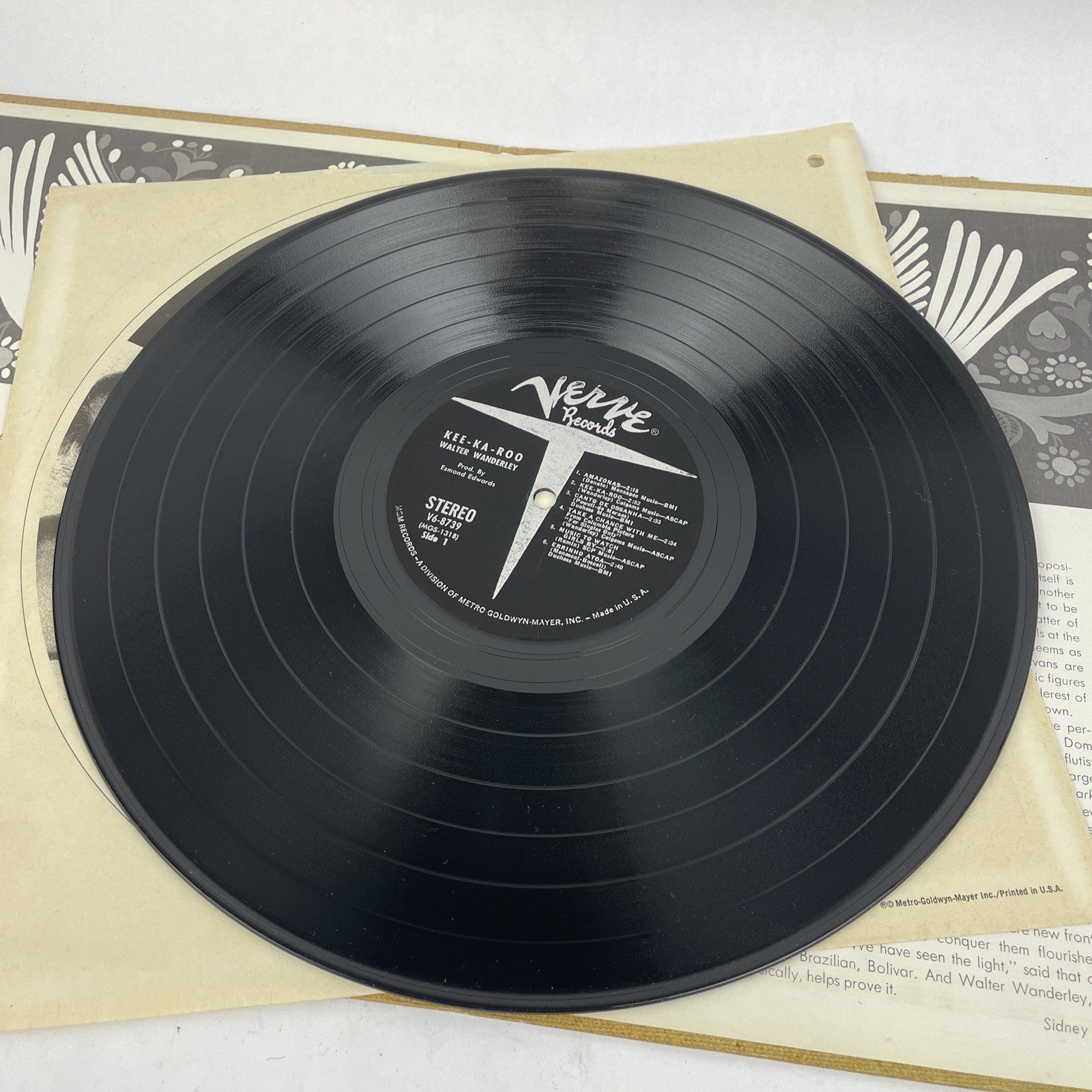 Walter Wanderly Kee-Ka-Roo Verve LP Vinyl V6-8739 Promotional Copy