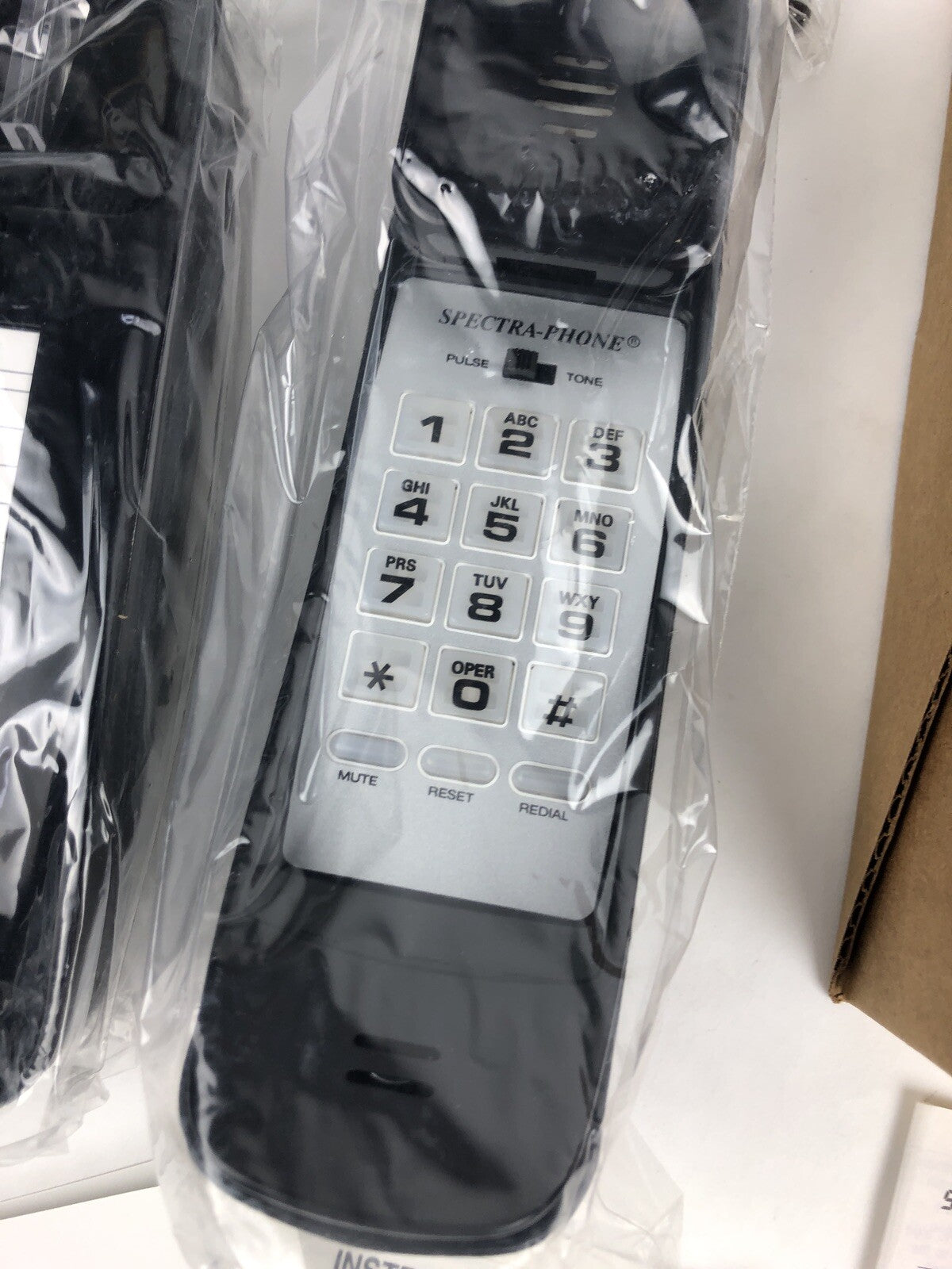 NIB Spectra Trim Phone Land Line High Quality Telephone TL-4 Black - FSTSHP