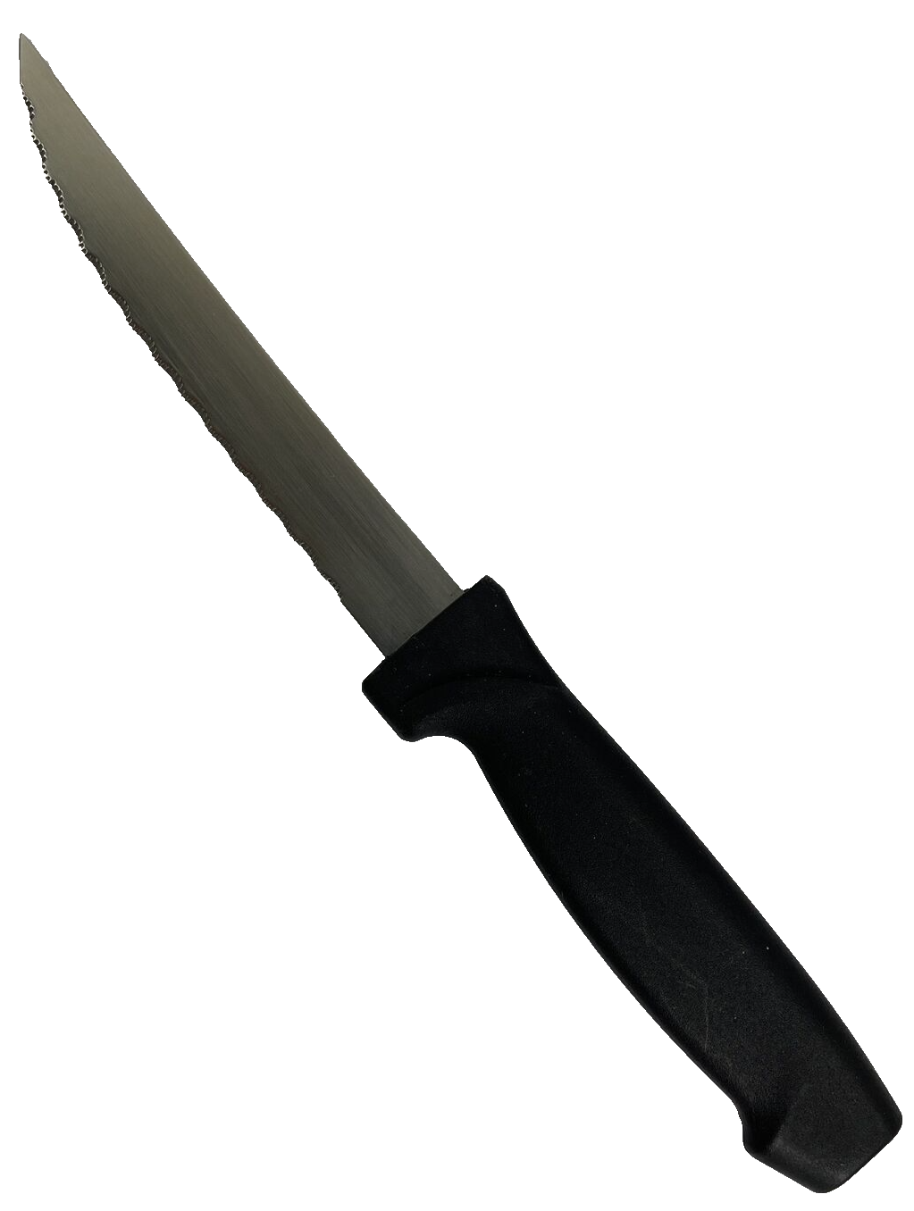 Lot 12 x Don 4.5" Blade Point Tip Black Plastic Handle Steak Knive Set Quality