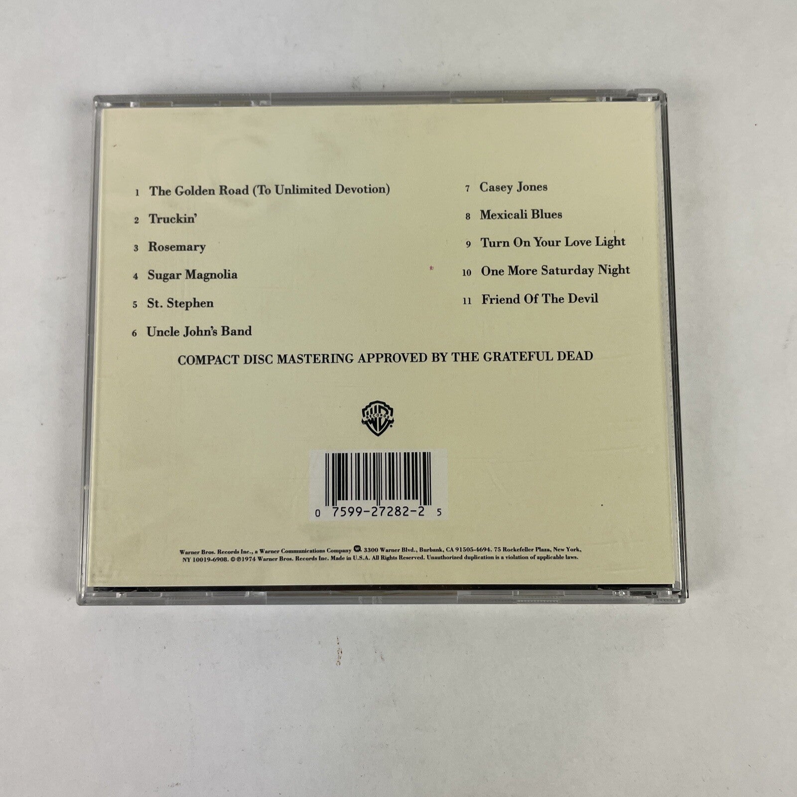 Grateful Dead - The Best of Skeletons From The Closet CD (1988)  #17 