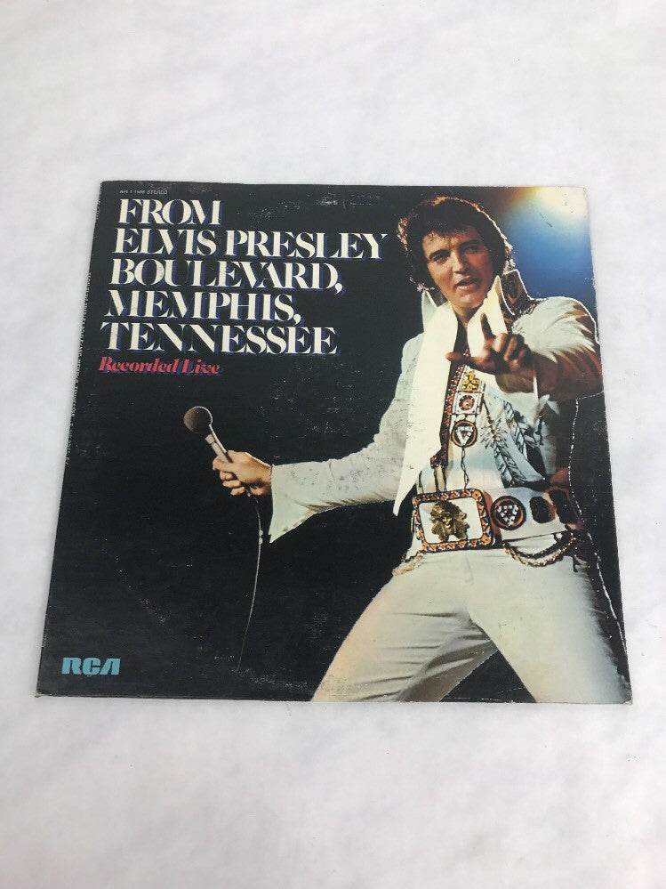 33 1/3 LP--- ELVIS PRESLEY:  FROM ELVIS PRESLEY BOULEVARD, MEMPHIS, TENN. (LIVE)