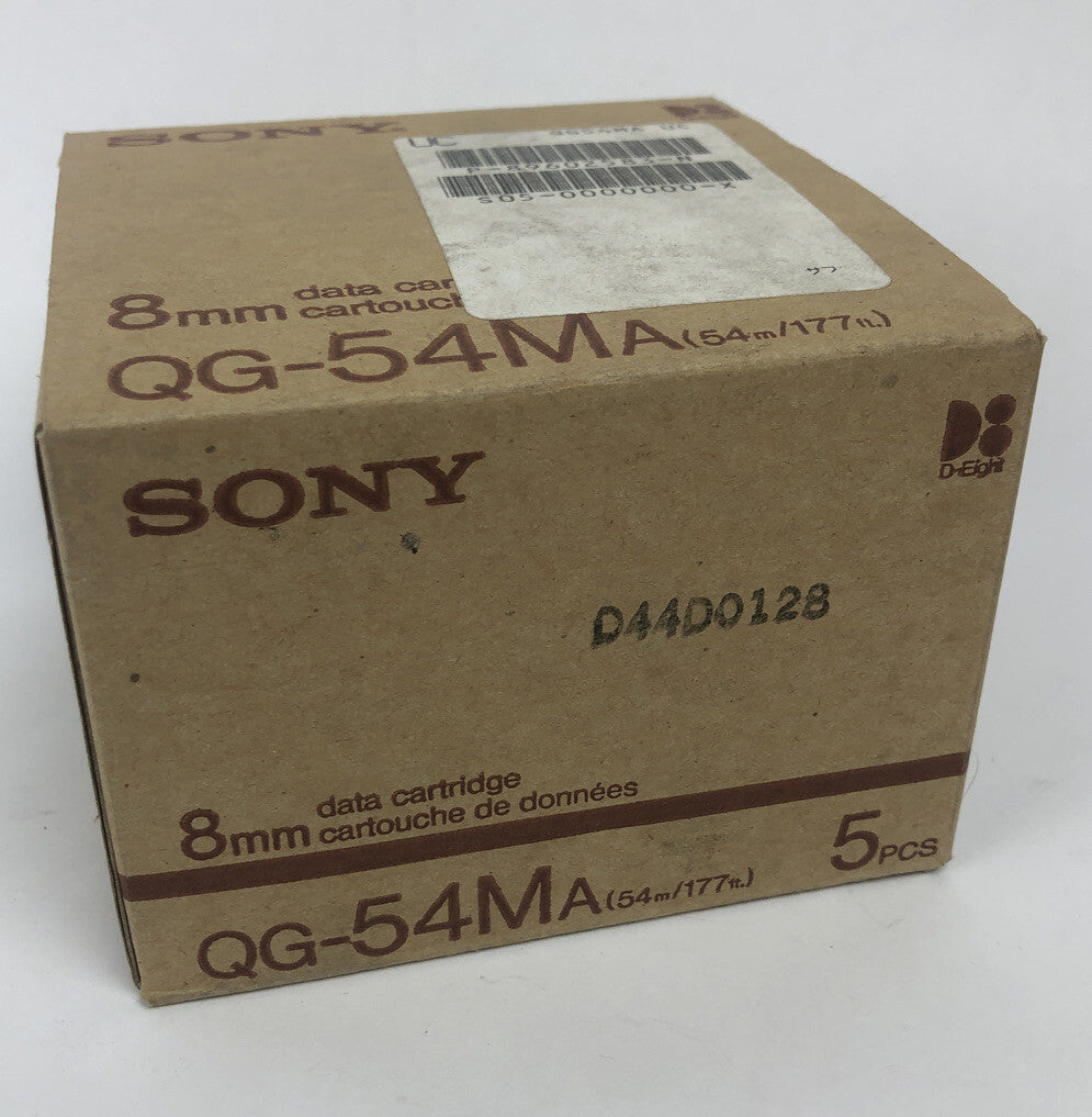 5 pack Sony 8mm Computer Grade Data Cartridges 8mm 54M QG54M A Japan - FSTSHP