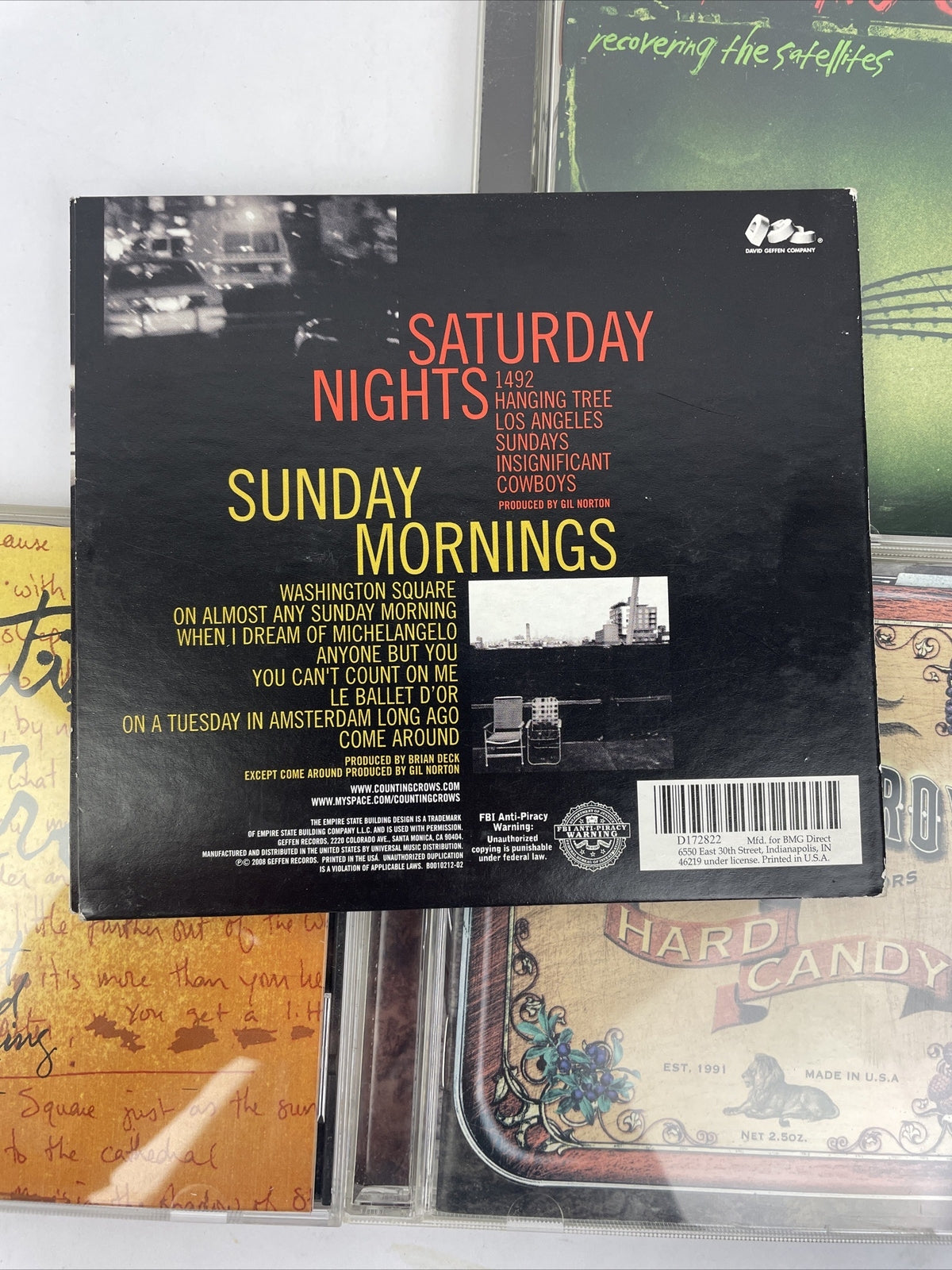 4 x COUNTING CROWS Audio CD LOT - Hard Candy - August & Everything After - SN&SM