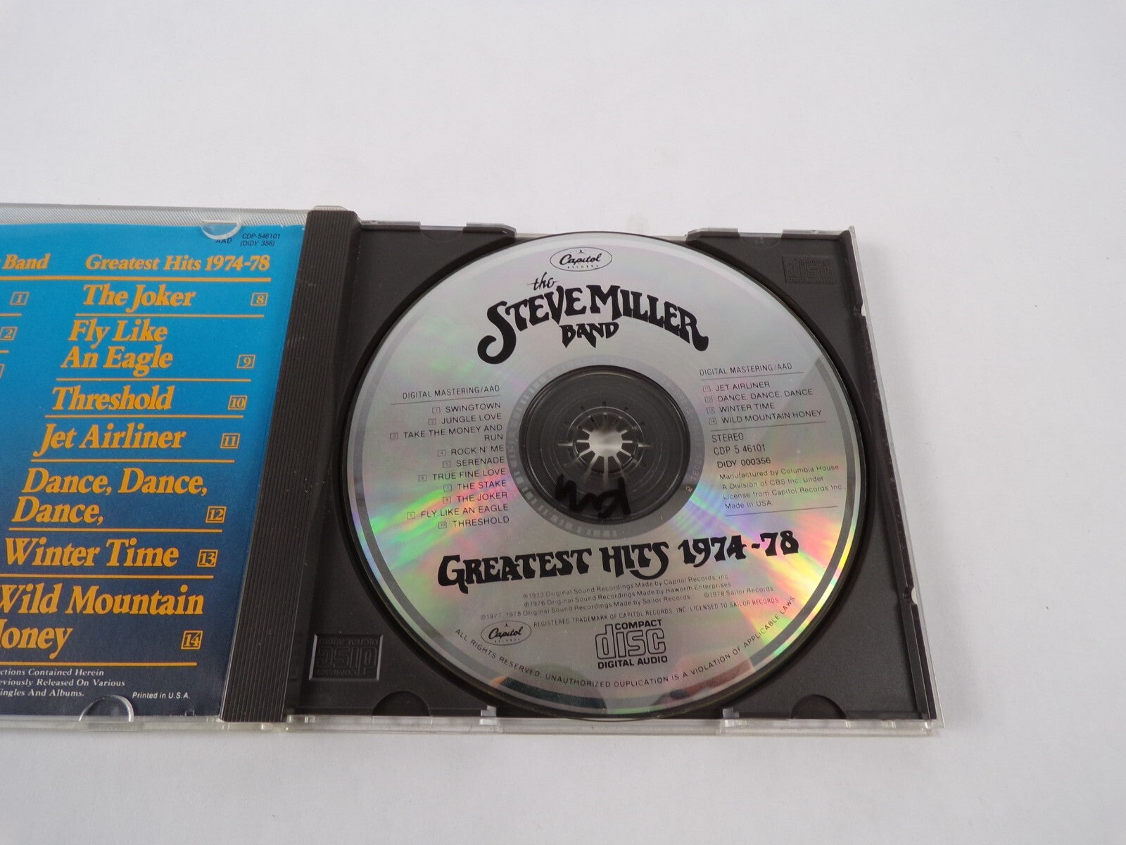 Steve Miller Band Greatest Hits The Steve Miller Band Swingtown Jungle LoveCD#59