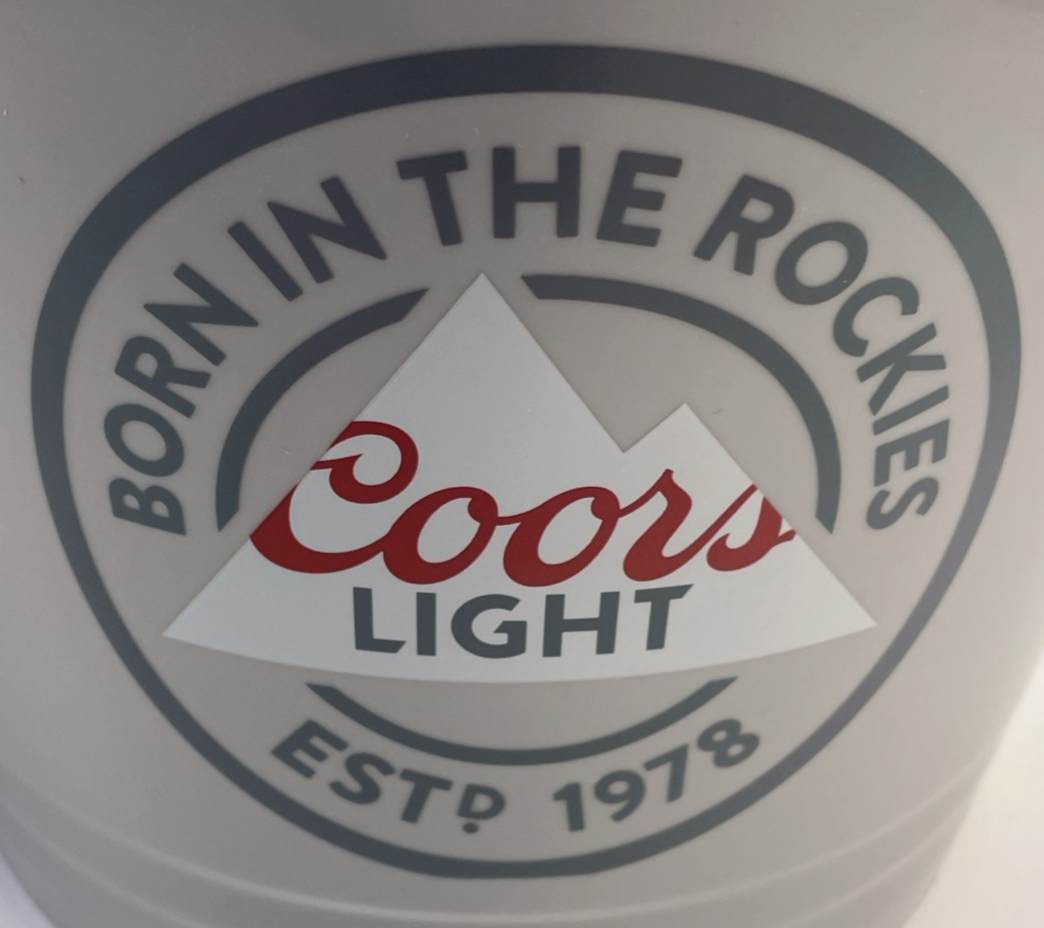 Lot of 10 Coors Light Mountain Logo 5 Quart 5QT Plastic Ice Drinks Beer Bucket