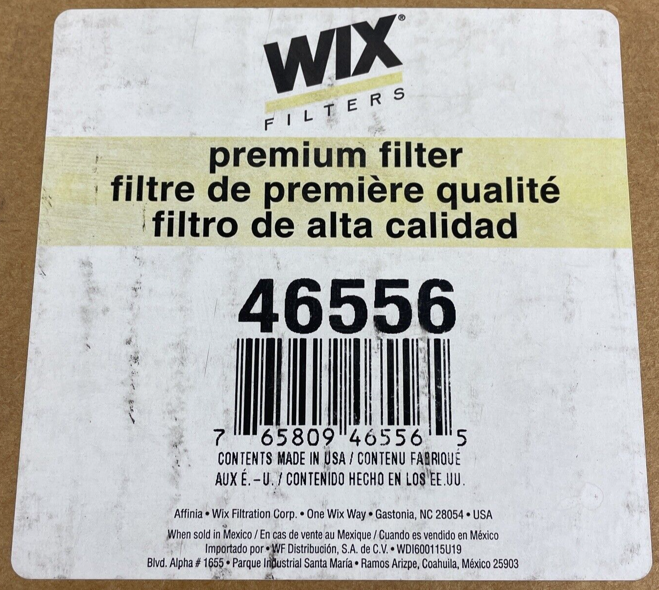 WIX 46556 radial seal air filter