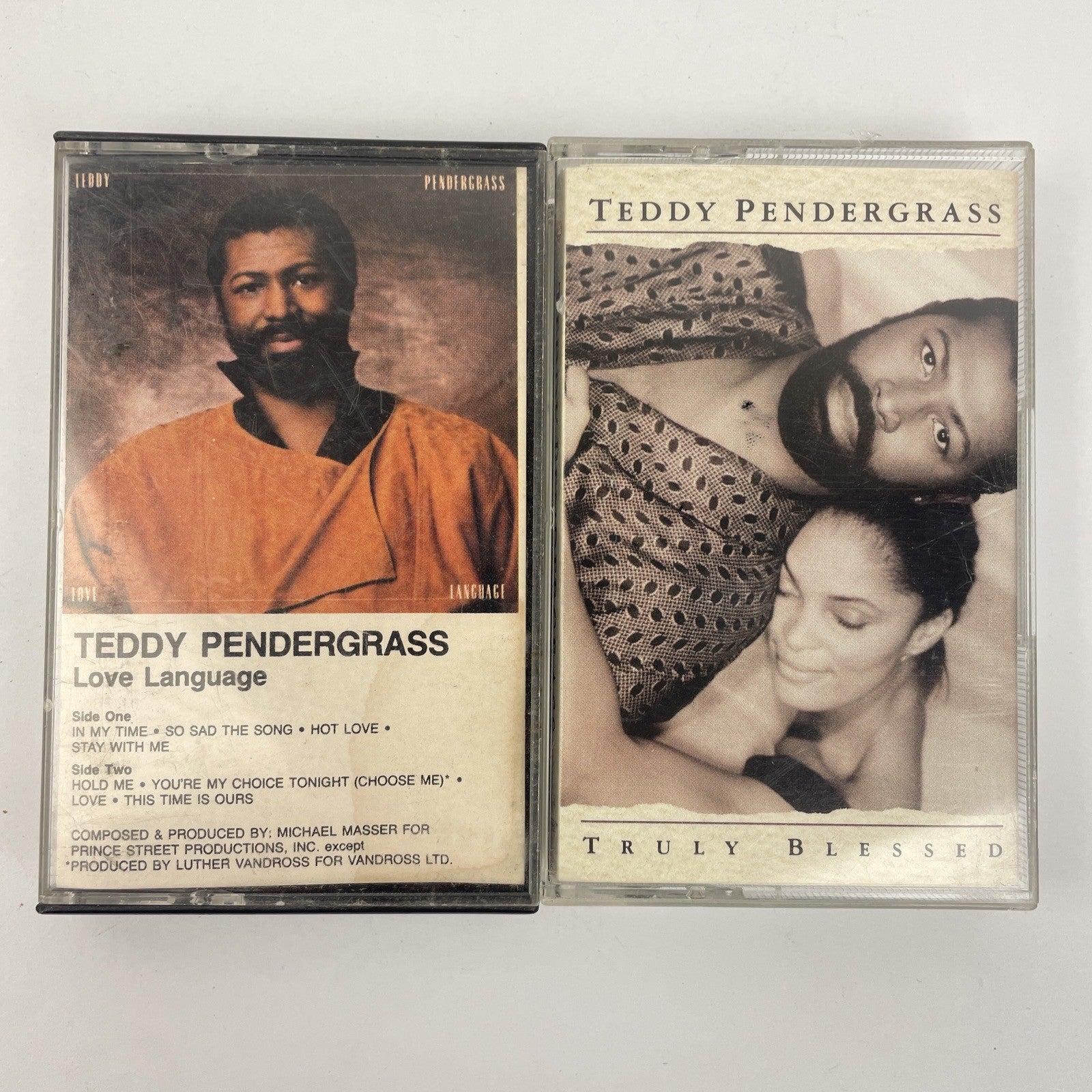 Lot Of 2 Teddy Pendergrass Classic R&B Soul Cassette Love Language Truly Blessed