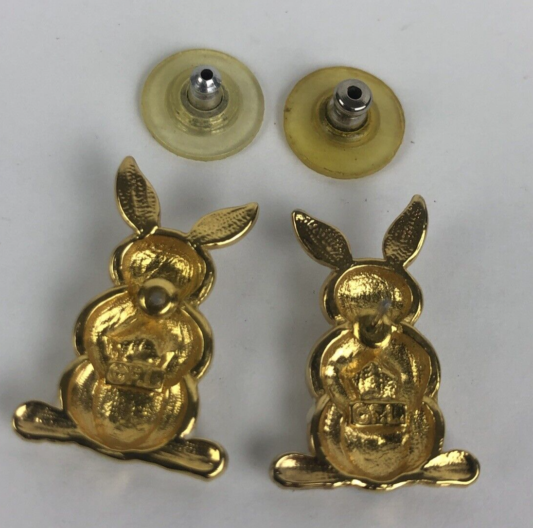 F.L. EASTER BUNNY RABBIT EASTER EARRINGS - LOOK